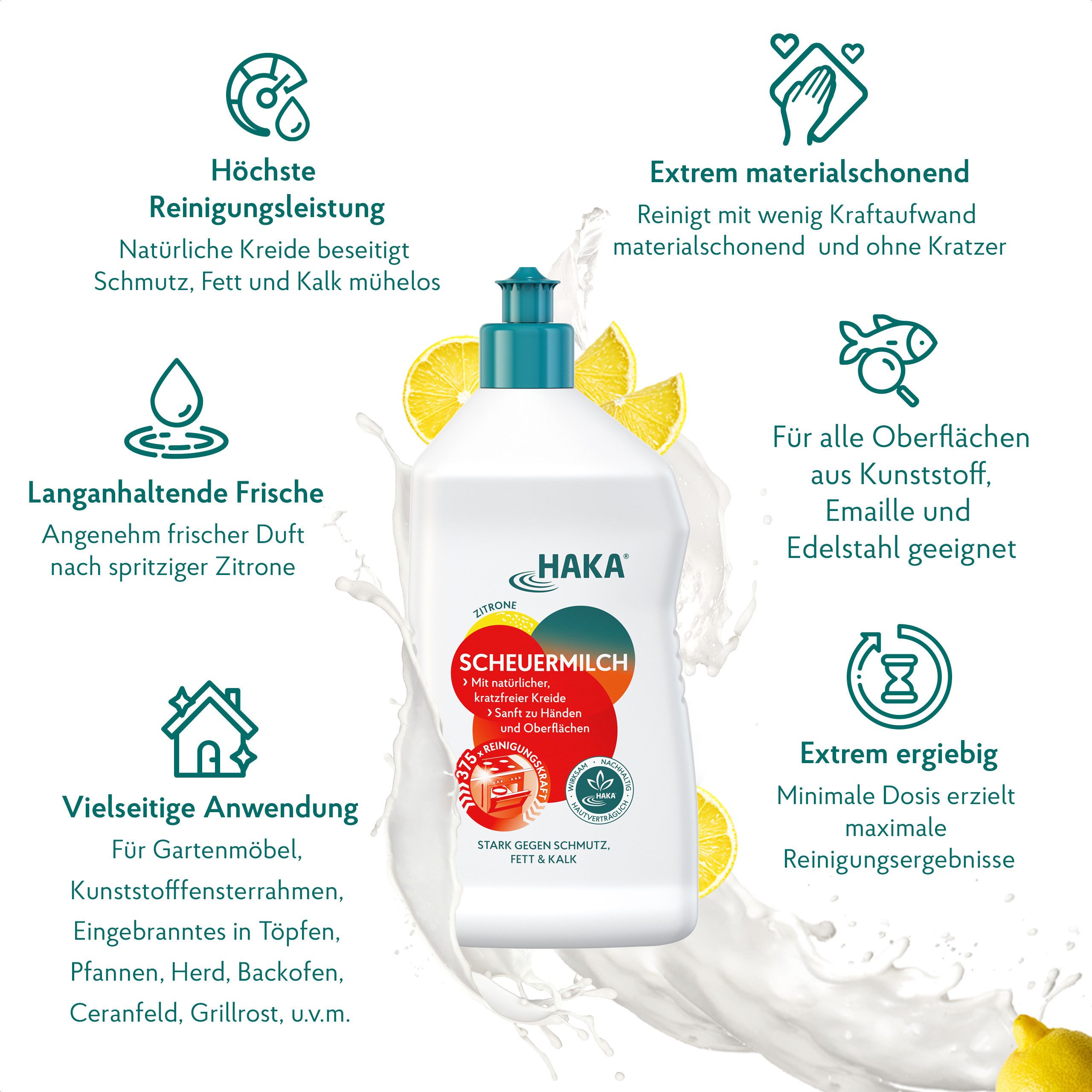 HAKA Scheuermilch 750ml Spülmaschinenpflege