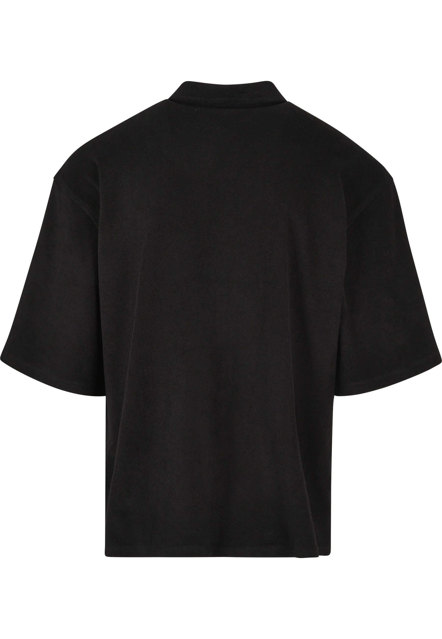 URBAN CLASSICS Langarm-Poloshirt Urban Classics Herren Boxy Towel Shirt (1-tlg)