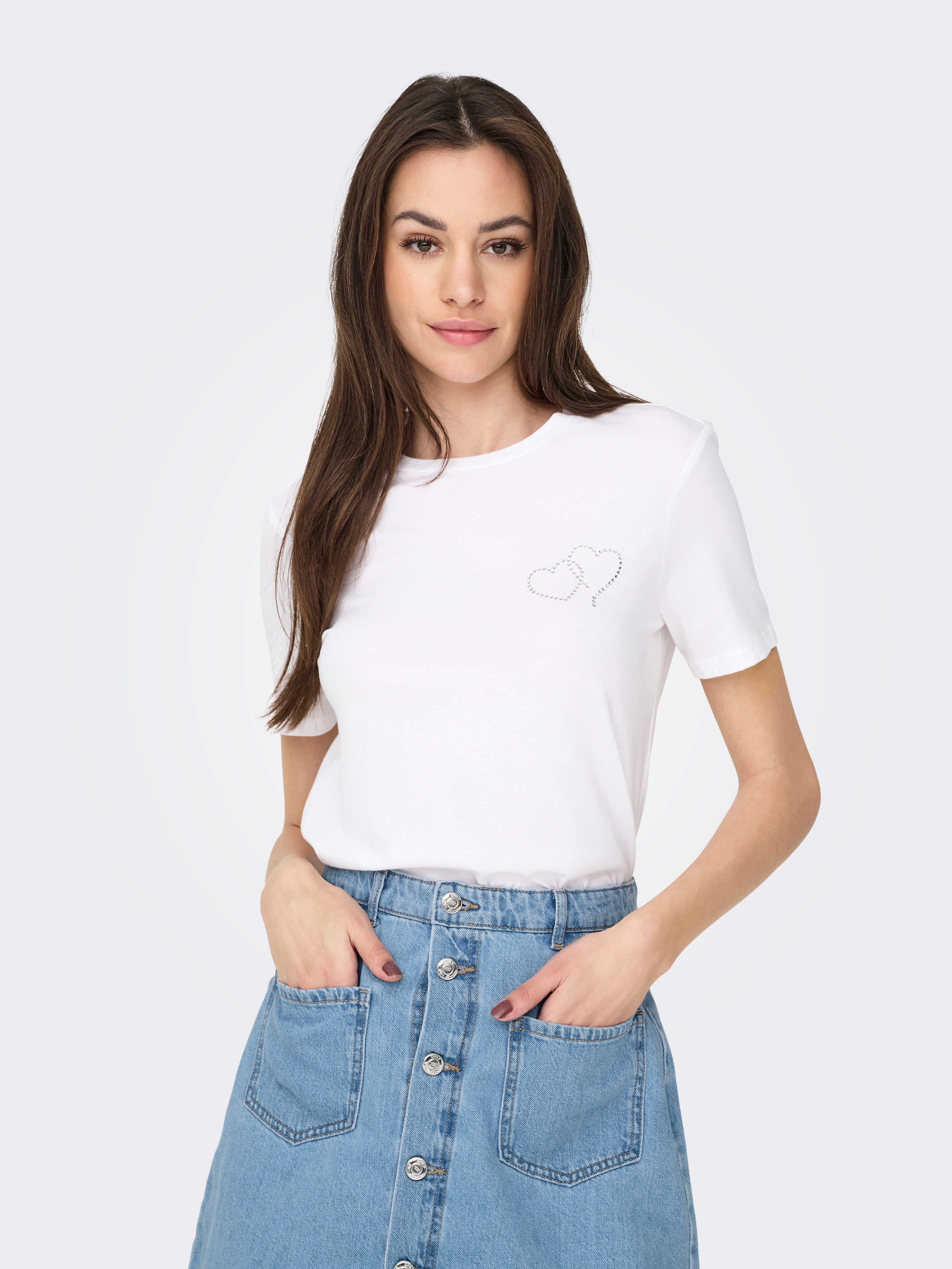 ONLY Kurzarmshirt ONLARIANA LIFE S/S O-NECK günstig online kaufen
