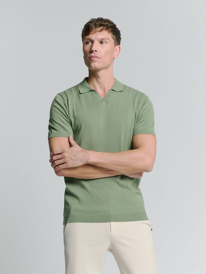 NO EXCESS Poloshirt – Herren Polo Shirt - Herren Kurzarm-Pullover – V-Neck günstig online kaufen