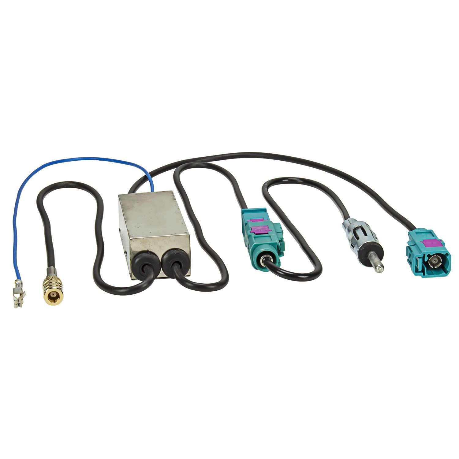 tomzz Audio DAB+ UKW AM Antennen Splitter Adapter SMB (F) Buchse Kupplung Fakra (M KFZ-Adapter