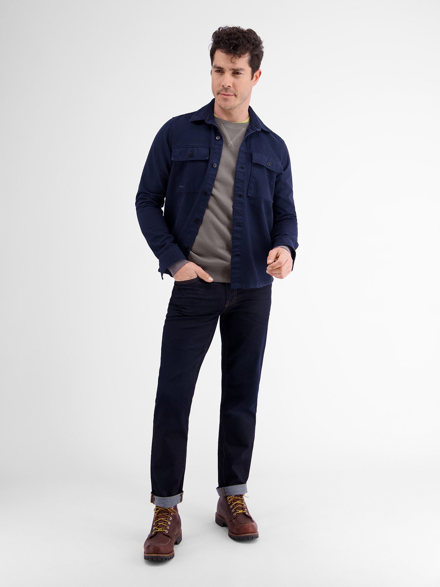 LERROS Sweatshirt Leichter Sweater in Strukturqualität