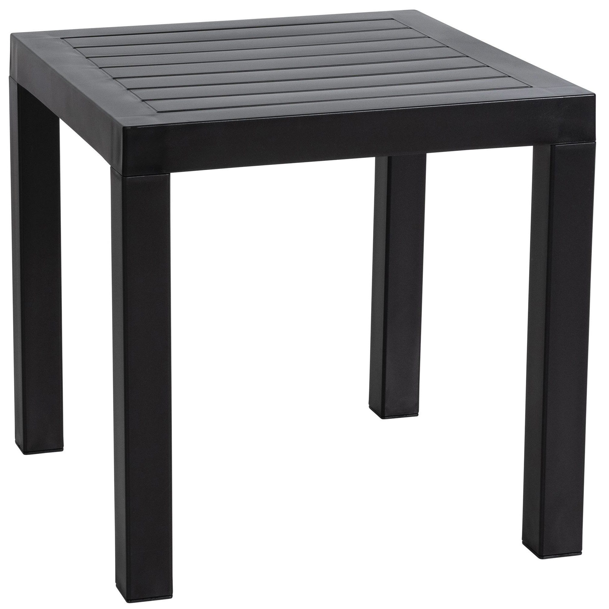 CLP Beistelltisch Gartentisch Balkontisch Loungetisch (Spar-Set, 1-St., 45 x 45 x 45 cm robust), witterungsbeständig, UV-beständig, pflegeleicht