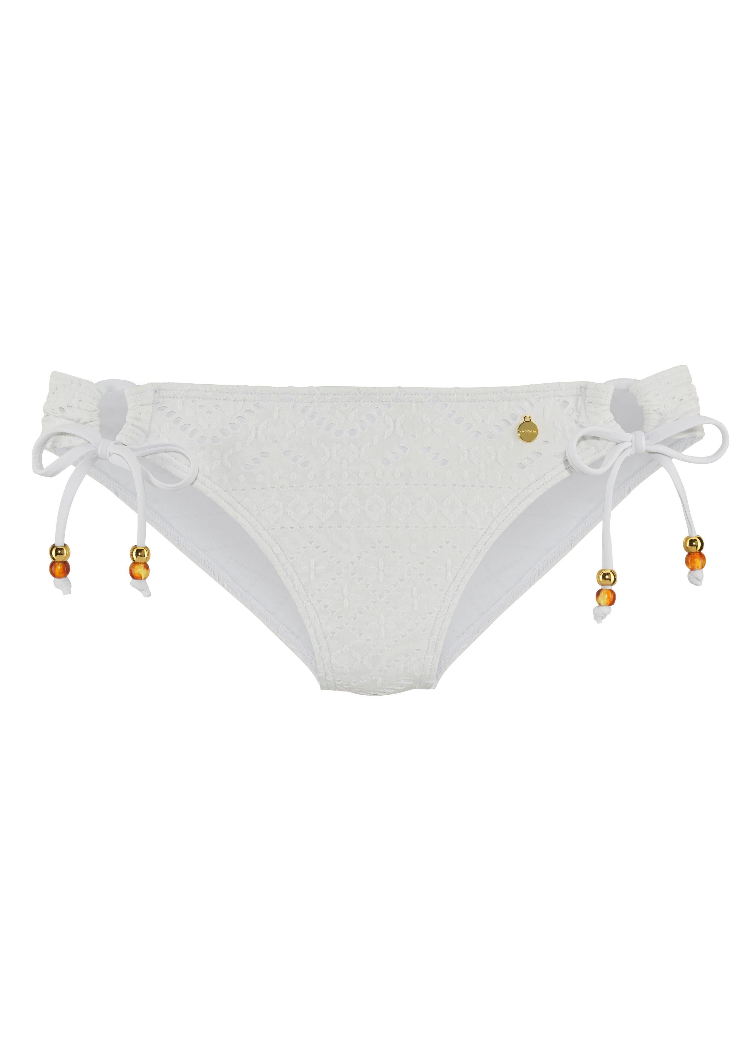 LASCANA Bikini-Hose Omara mit Lochstickerei günstig online kaufen