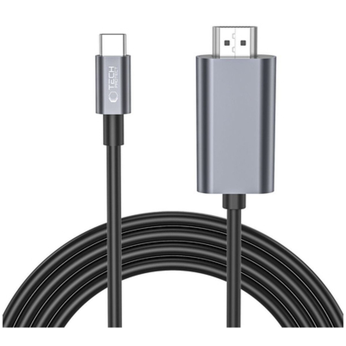 TECH PROTECT Tech Protect UltraBoost USB-C HDMI 4K 60Hz Kabel 2m Smartphone-Ladegerät
