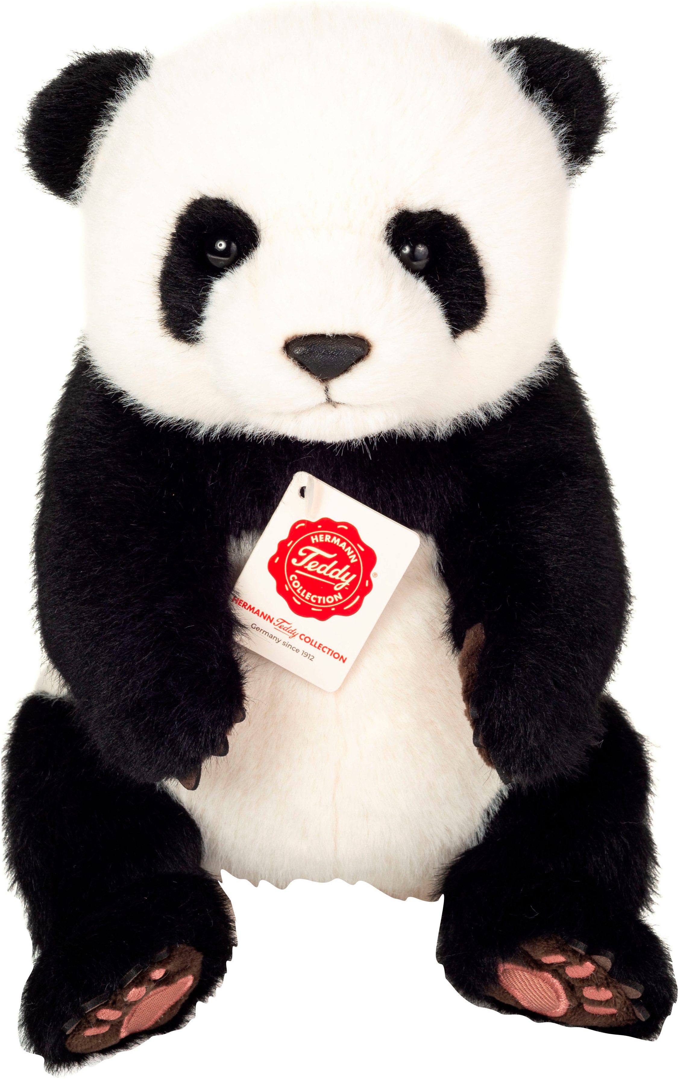 Teddy Hermann® Kuscheltier Panda sitzend 28 cm