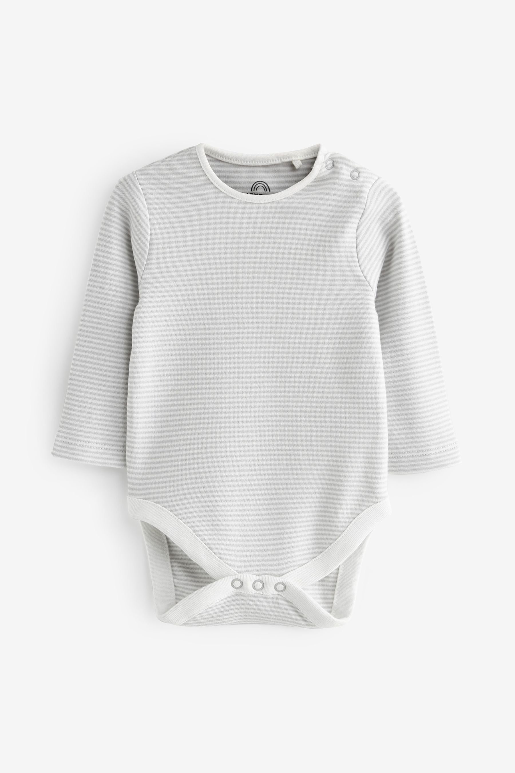 Next Shirt & Hose Baby-Strickstrampler, Oberteil & Strumpfhose Set (3-tlg) Grey Star