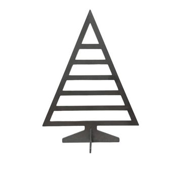 Creativ Metall Künstlicher Weihnachtsbaum, für Innen und Außen Stahl 4mm 30x40cm Industrielook