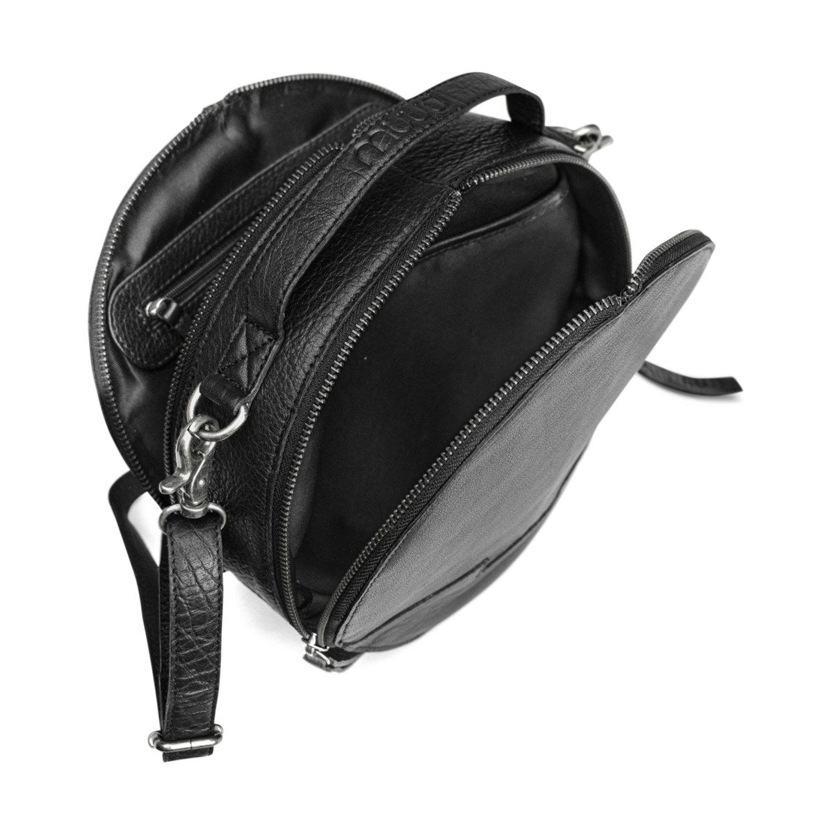 muud Handtasche Ledertasche mit Henkel Bella Black