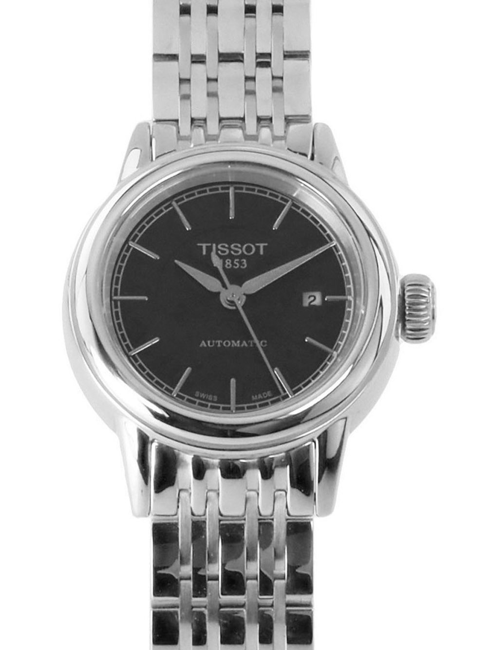 Tissot Automatikuhr Swiss Made Damen Uhr 29 mm Ø T0852071105100 CARSON, Saphirglas, Glasboden