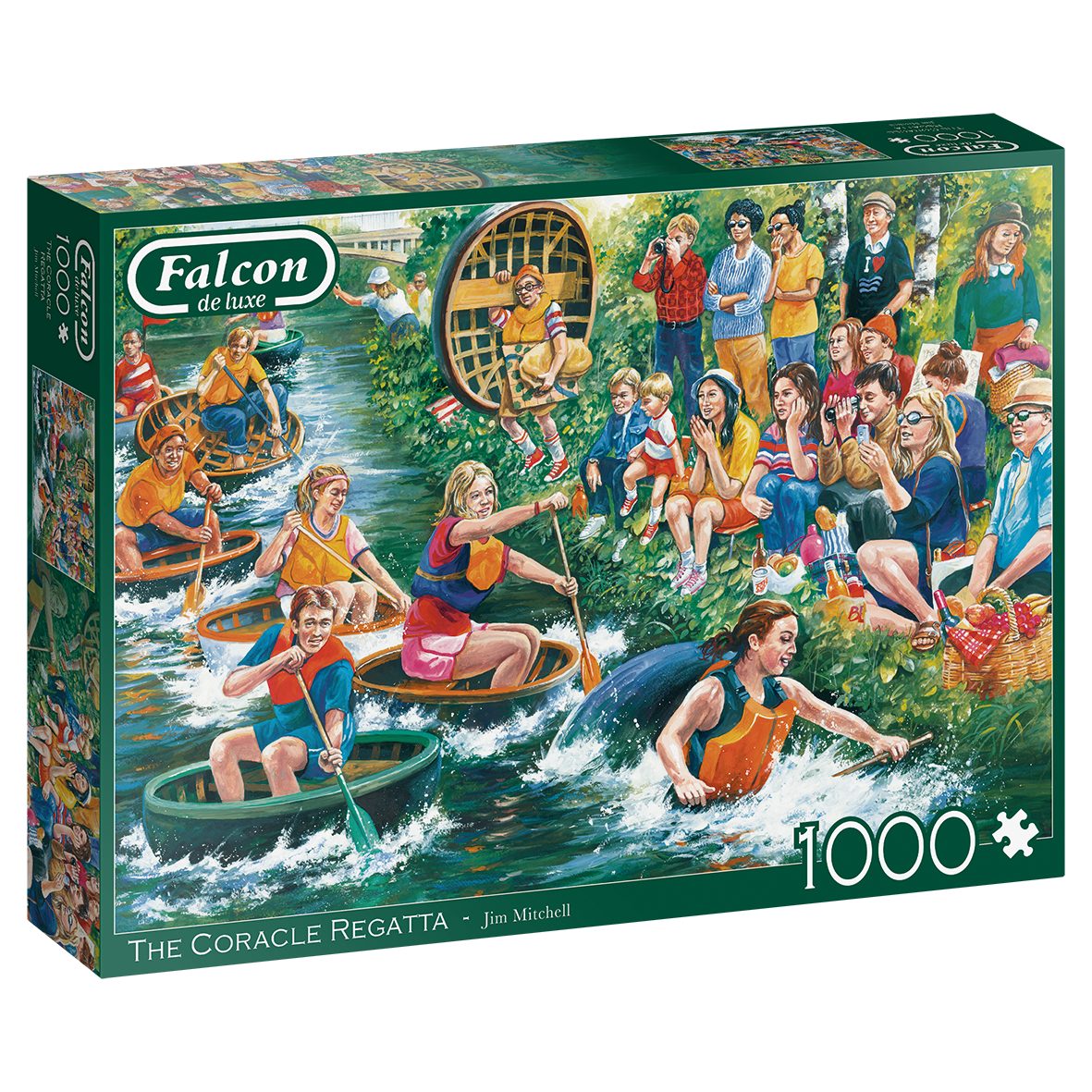 Puzzle Jim Mitchell Die Coracle-Regatta 1000 Teile Puzzle