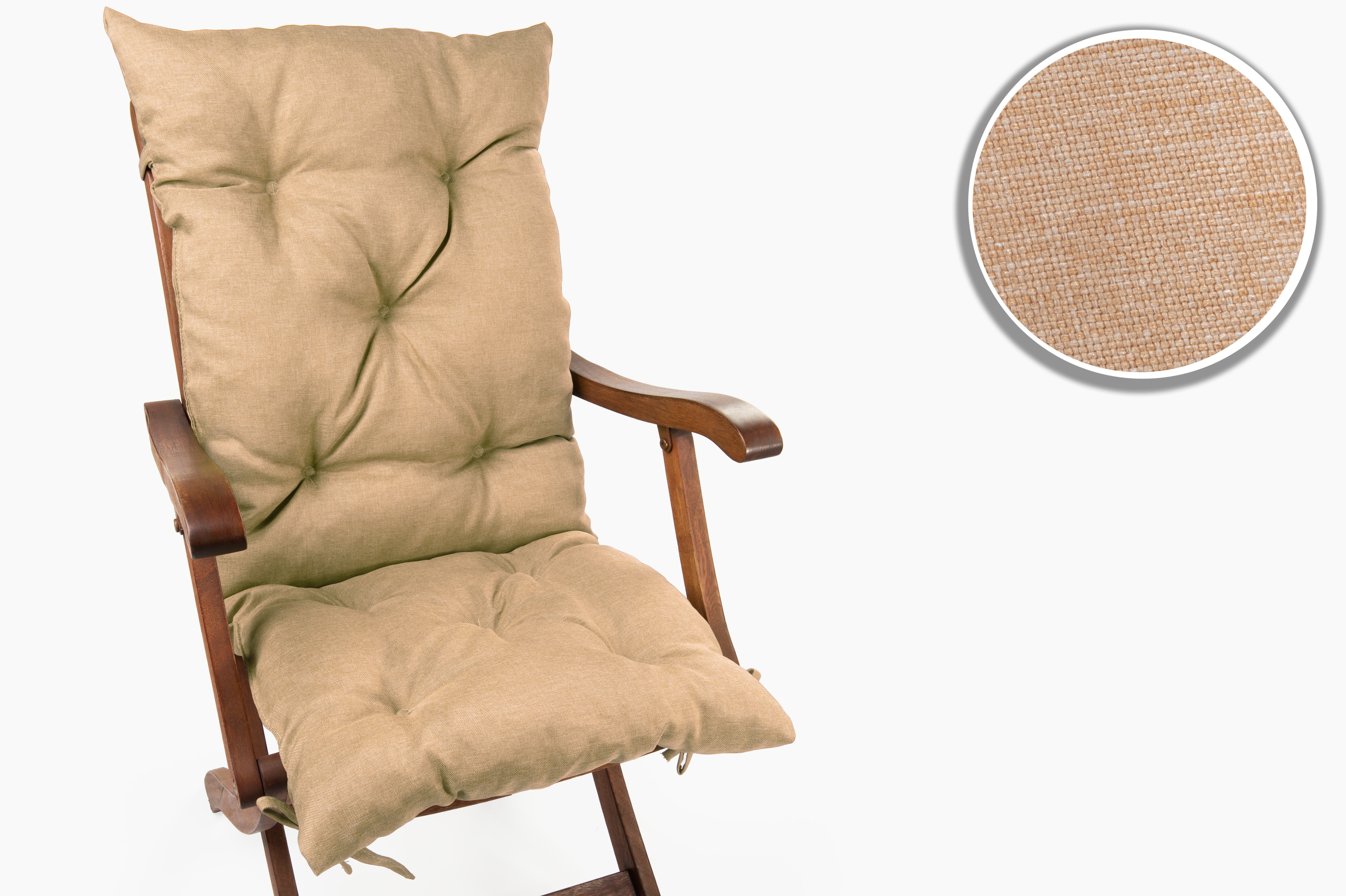 sunnypillow Bankauflage Bankauflage Stuhlkissen viele Farben und Größen zur Auswahl, 50x50x50cm sandfarben