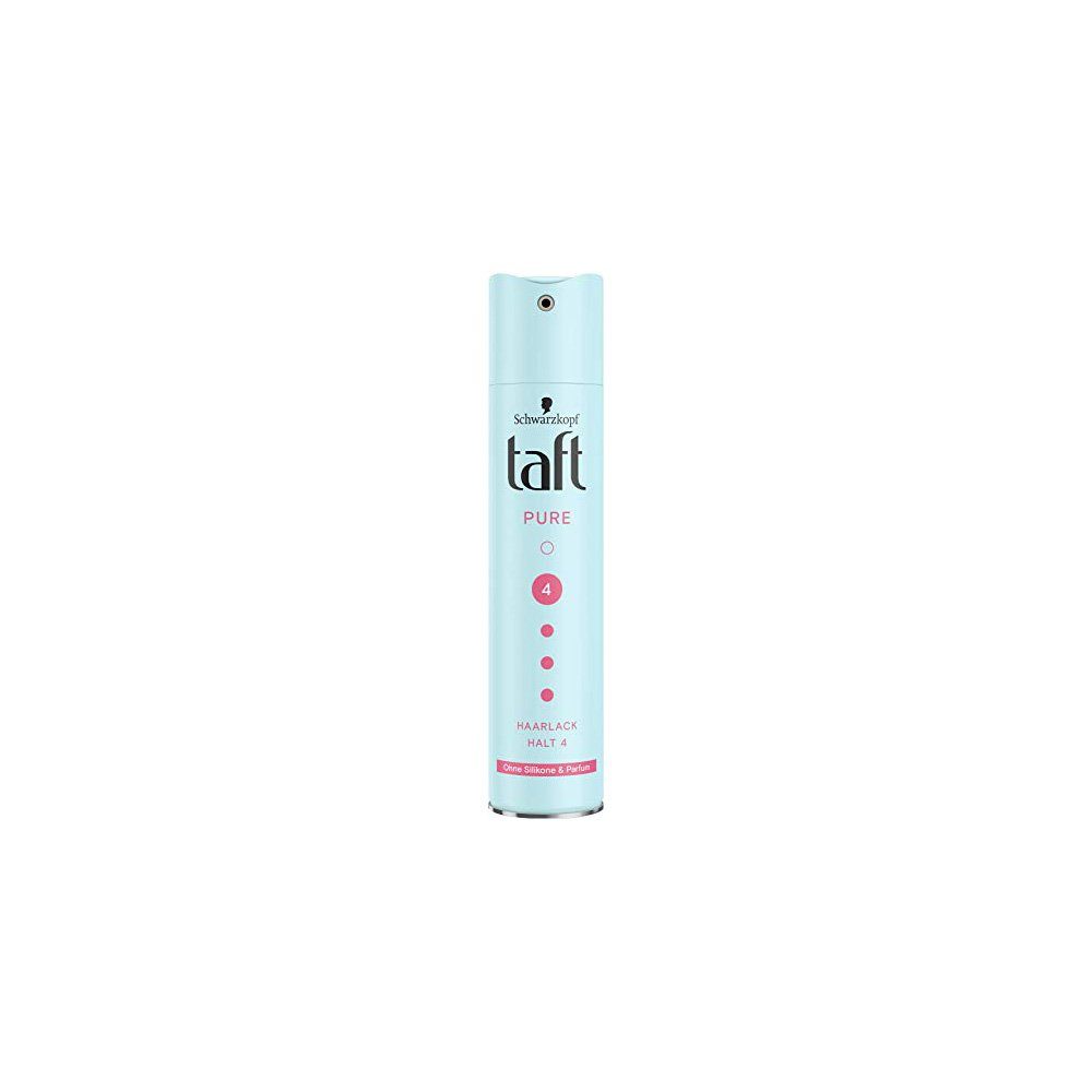 Taft Haarspray Haarlack Pure Ohne Silikone & Parfum Halt 4, 250 ml
