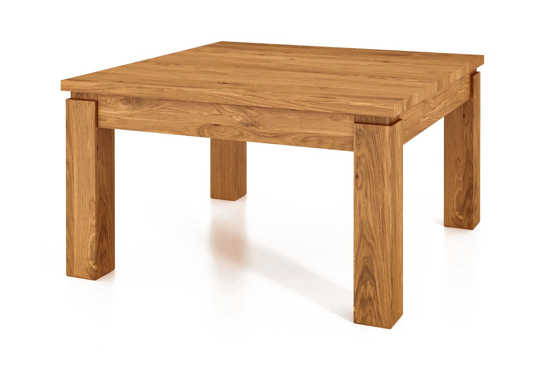 byoak Couchtisch VINCI 60 x 60 aus Massivholz, Naturgeölt