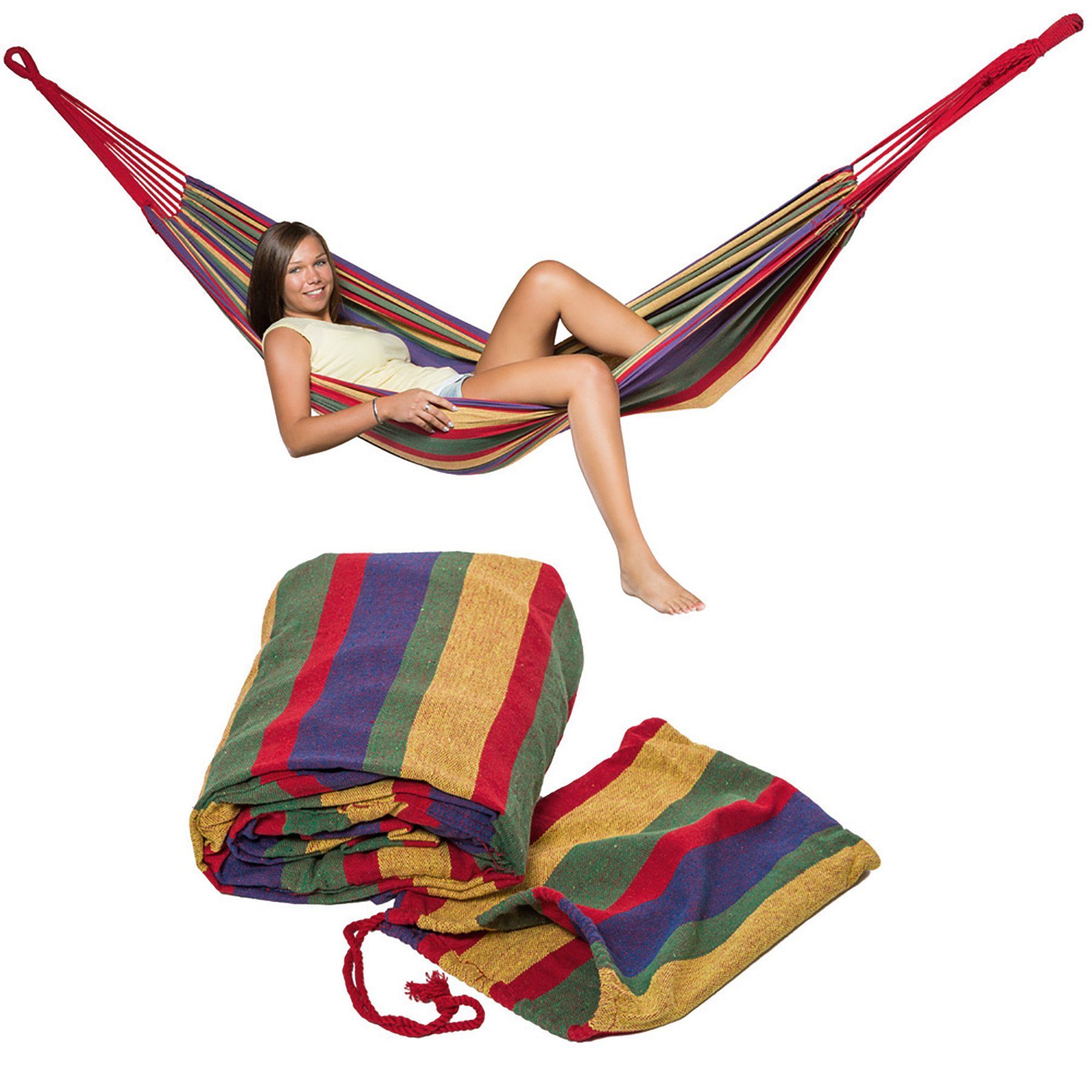tectake Hängematte Hammock inkl. Tasche, mit günstig online kaufen