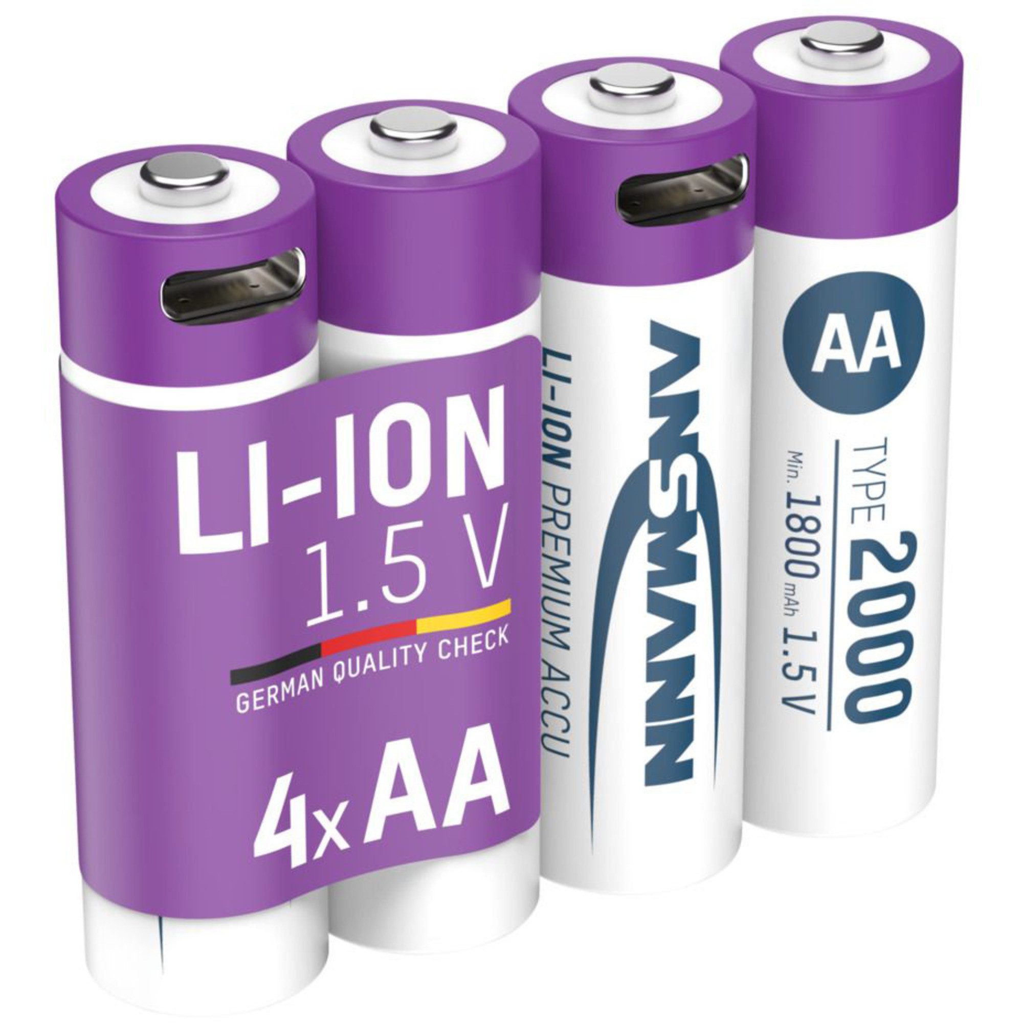 Ansmann Li-Ion Akku Mignon AA Typ 2.000 (min. Akku