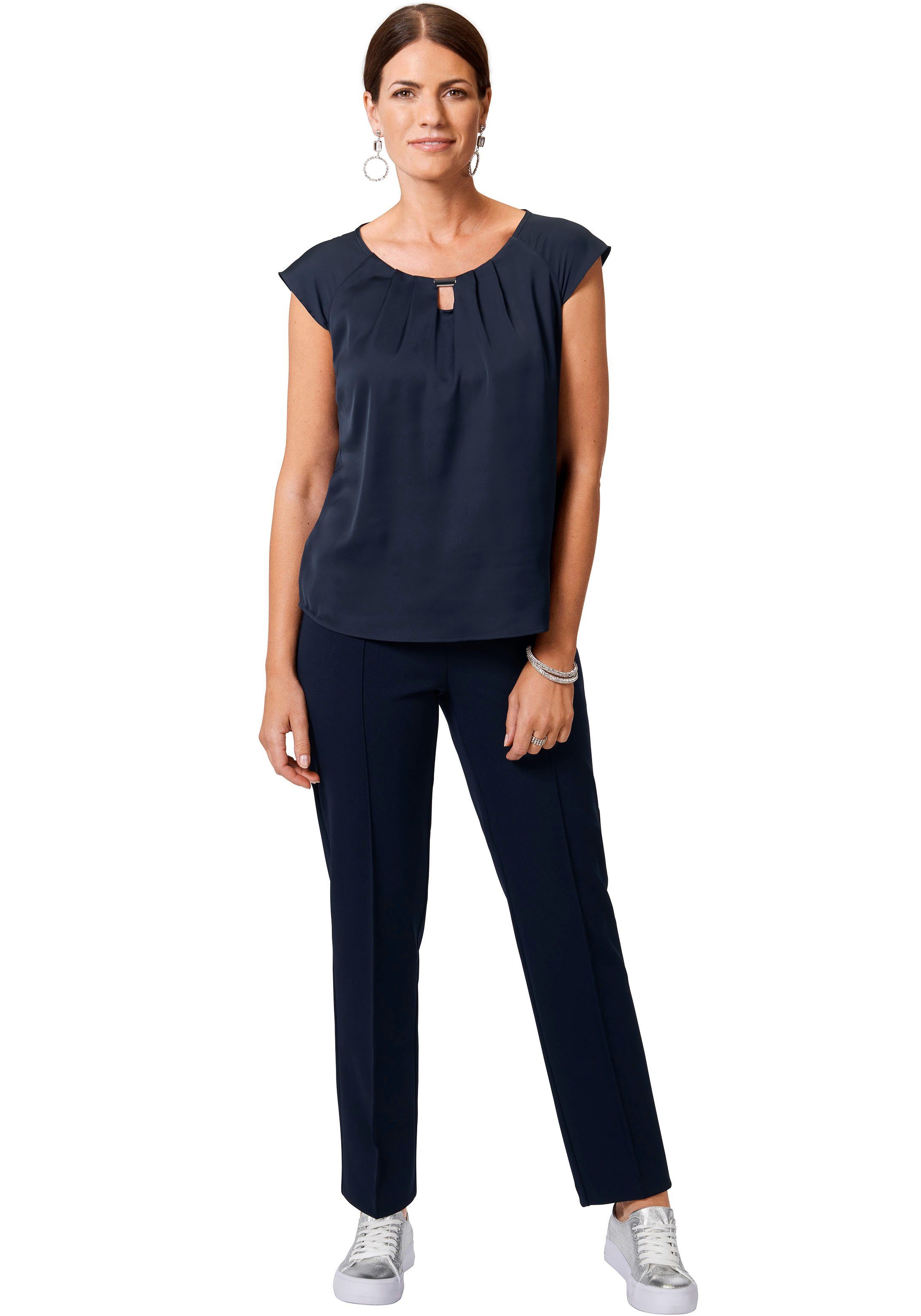 HERMANN LANGE Collection Shirttop SOPHIE mit Detail am Ausschnitt