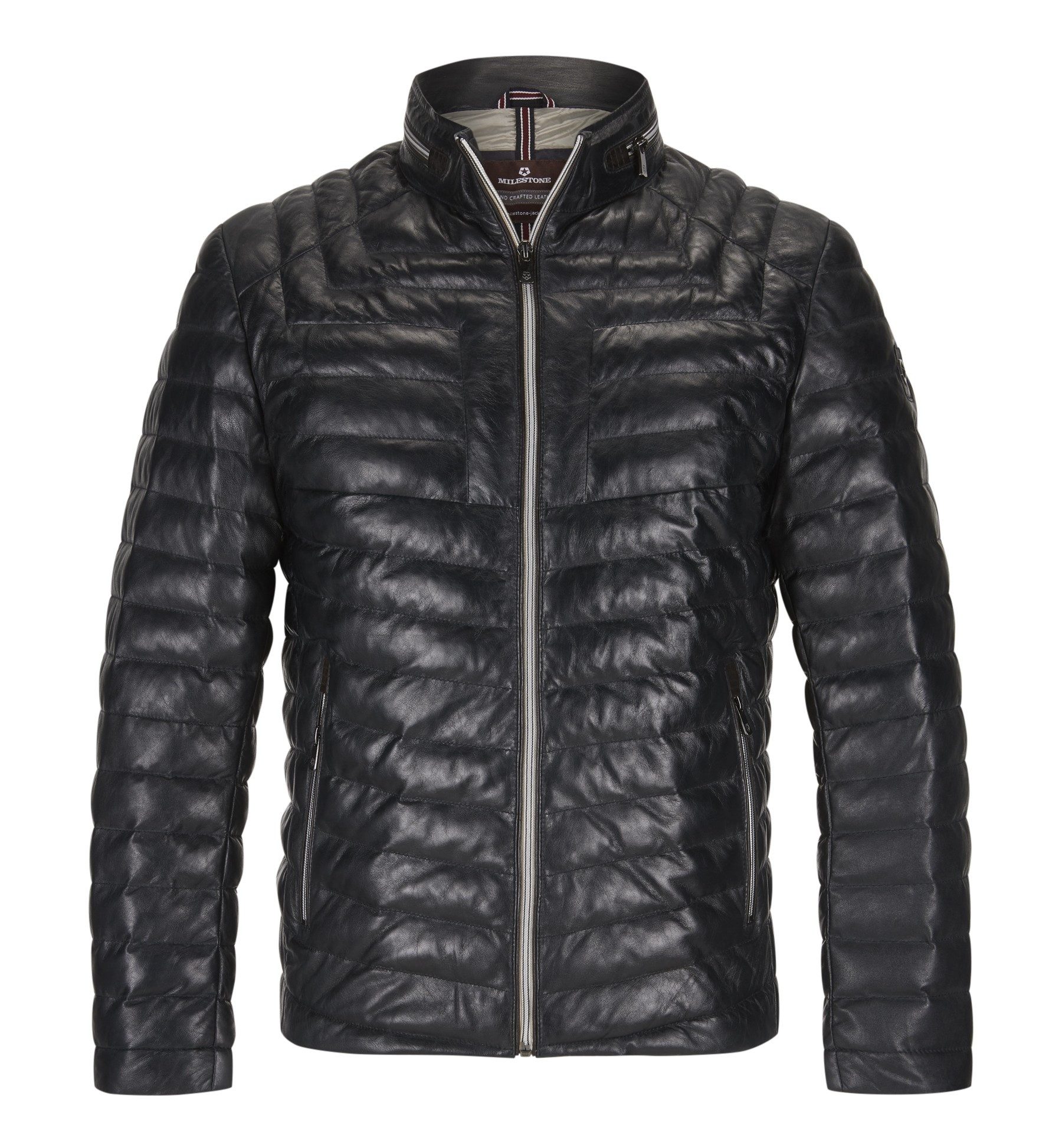 Milestone Lederjacke MSMalik Steppjacke aus Lammleder günstig online kaufen