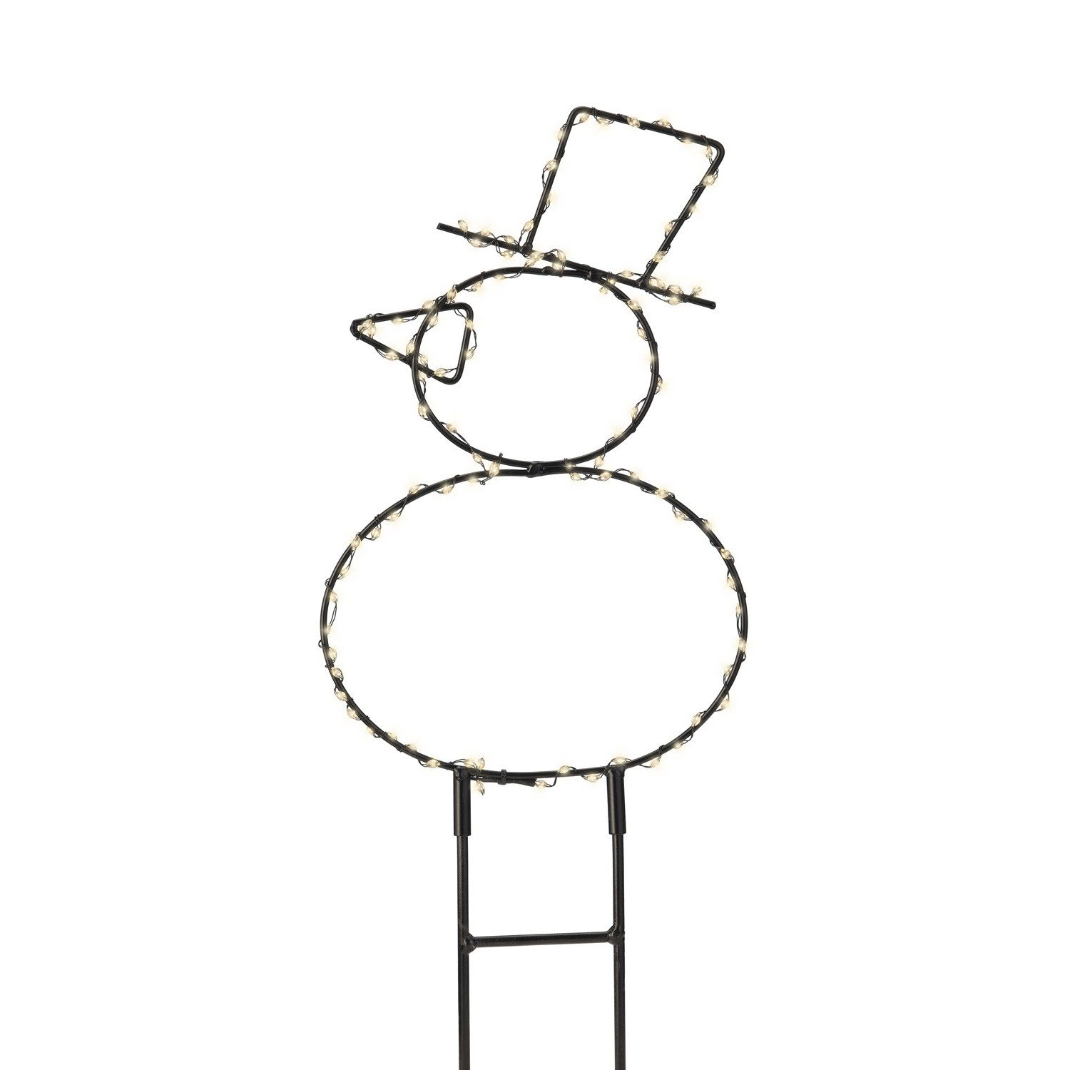 MARELIDA Schneemann LED Gartenstecker Silhouette 180LED H: 47cm Weihnachtsdeko Gartendeko (1 St)