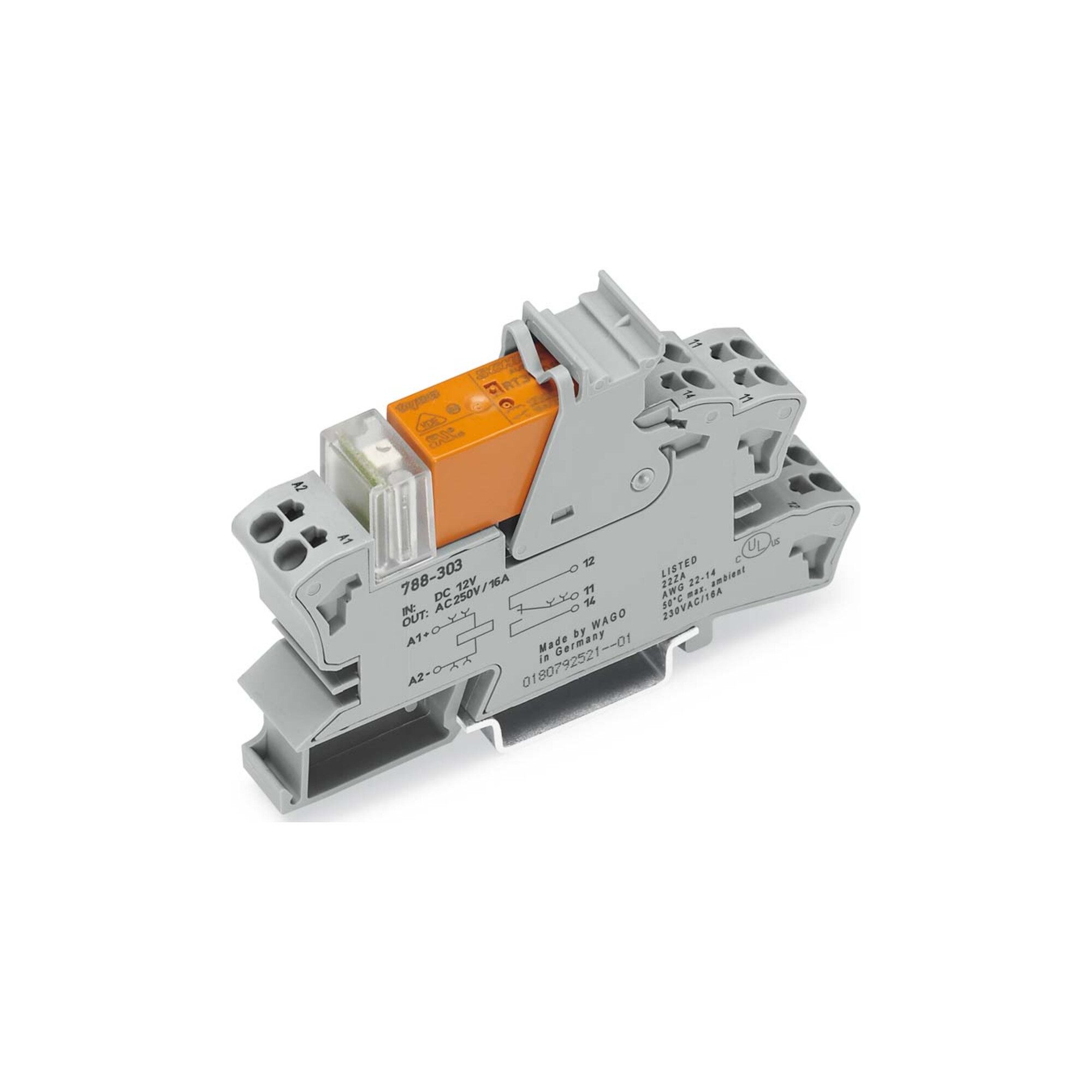 WAGO Schalter WAGO GmbH& Co. KG Stecksockel m.Relais 2W, 230V AC/2x 8A 788-516