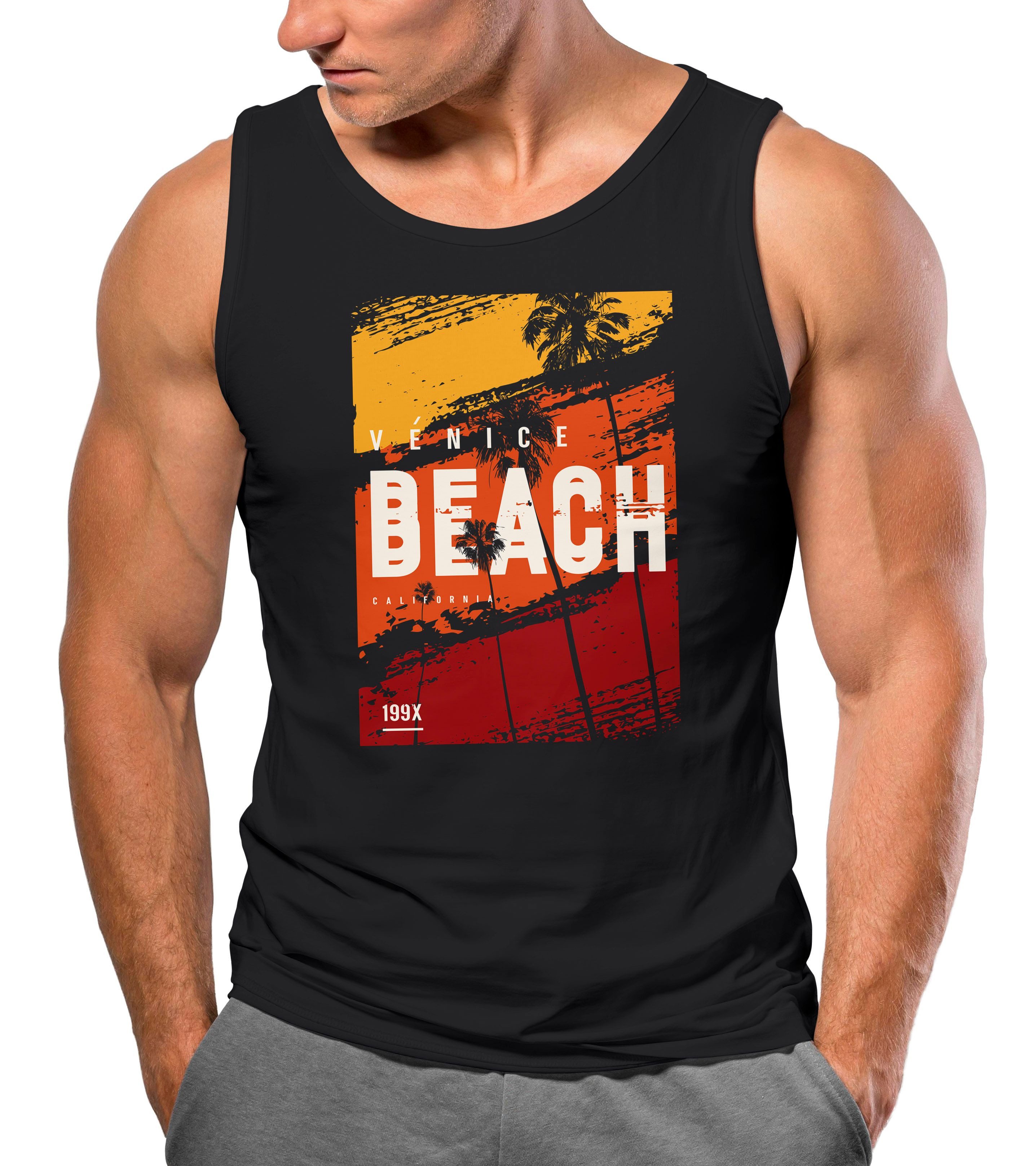 Neverless Tanktop Herren Tank-Top Sommer Venice günstig online kaufen