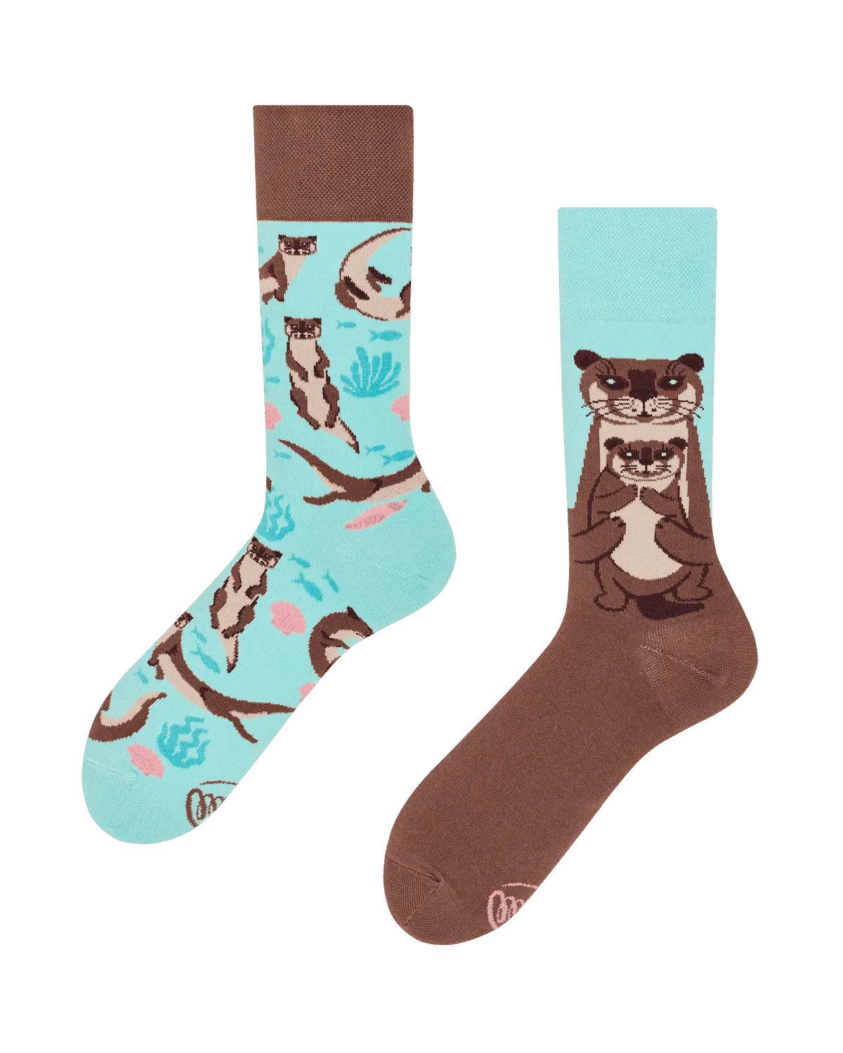 Many Mornings Freizeitsocken Many Mornings Socken Otter Stories (1 Paar, 1-Paar, 1 Paar) immer ein dismatching Paar