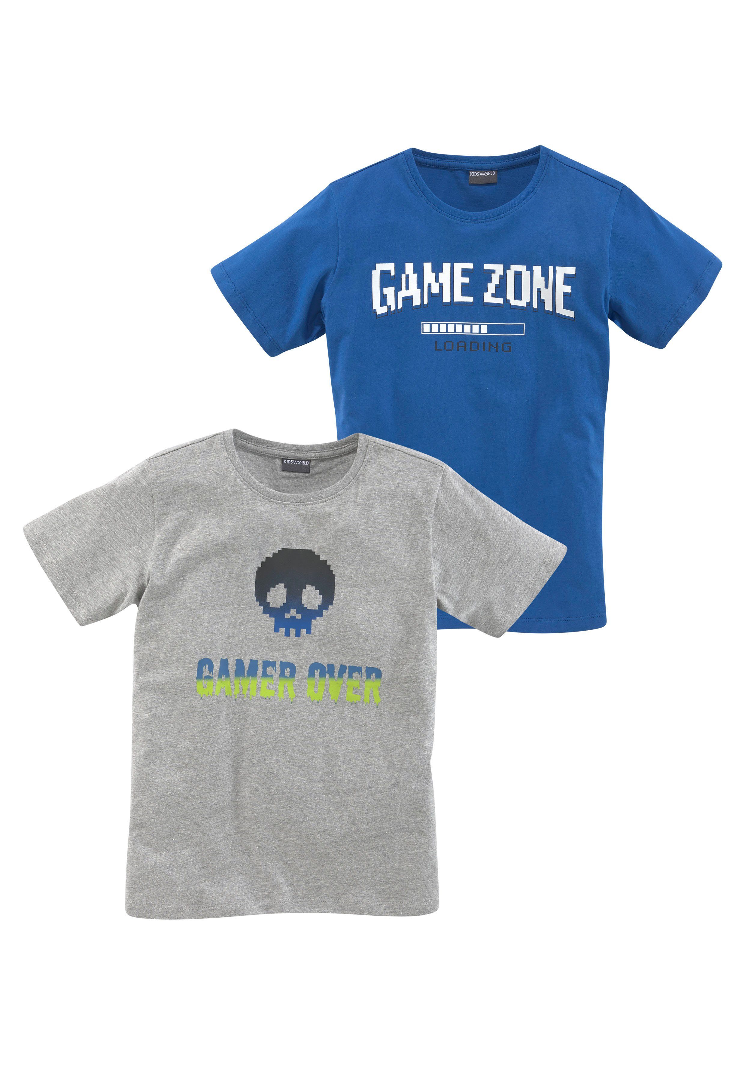 KIDSWORLD T-Shirt »GAME OVER/GAME ZONE« (Packung, 2-tlg) online kaufen |  OTTO