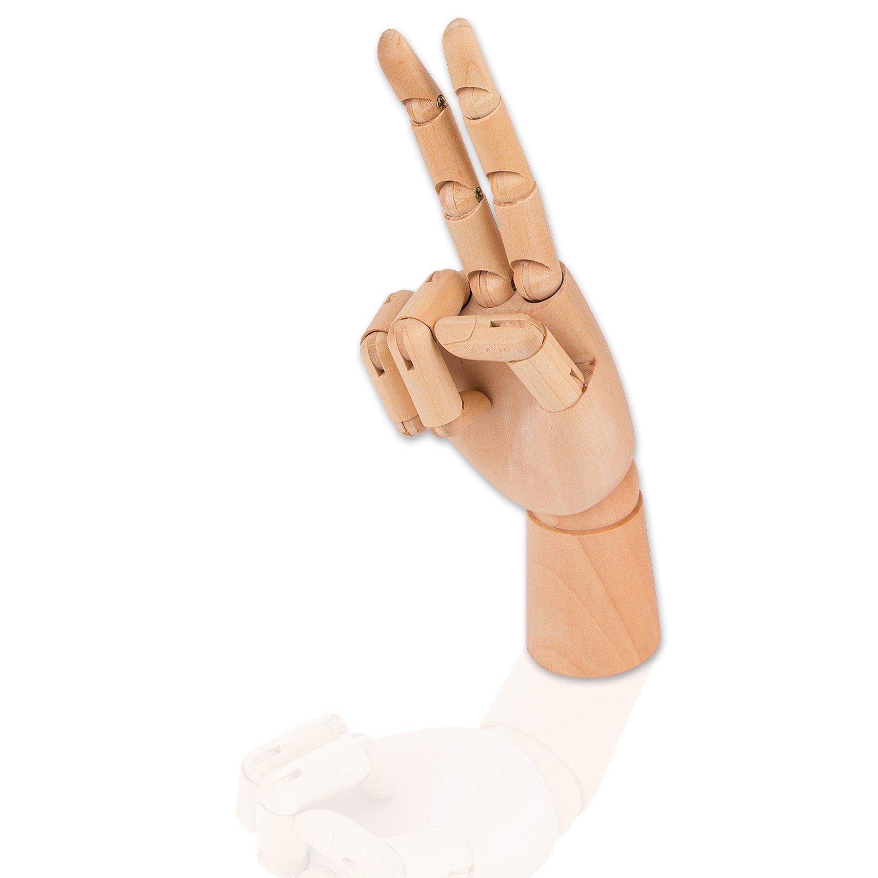 BigDean Dekofigur Holzhand beweglich 25 cm übungshand für Nageldesign Modellhand (1 St). € 28,39