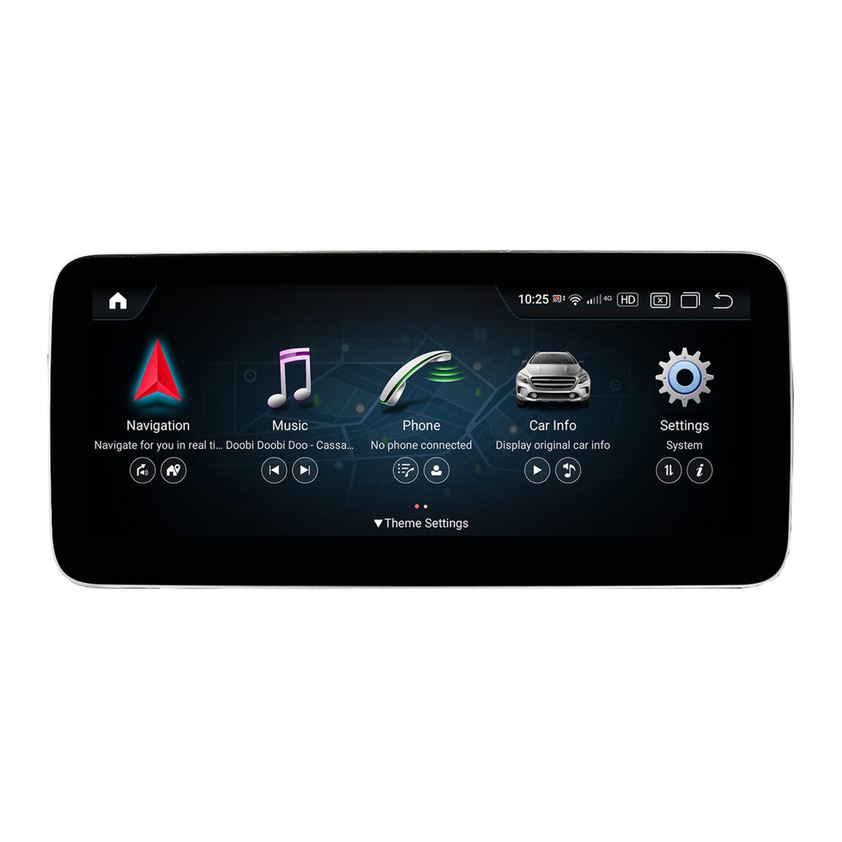 10,25" Android 13 Autoradio CarPlay GPS für Mercedes C/GLC/V/X W205 Autoradio