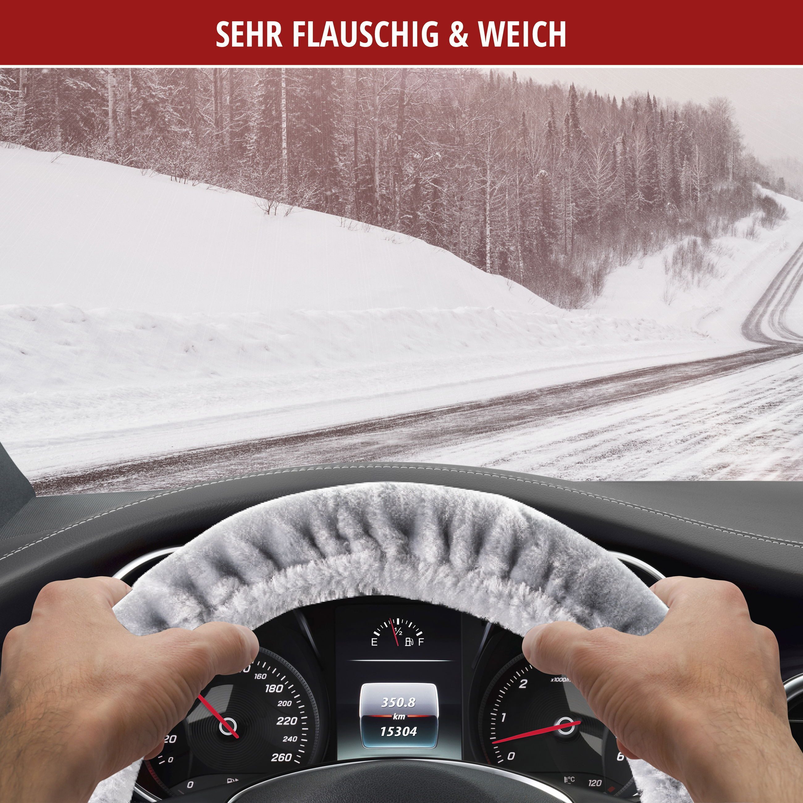 WALSER Steering Wheel Cover, Teddy Bear, (1-piece)