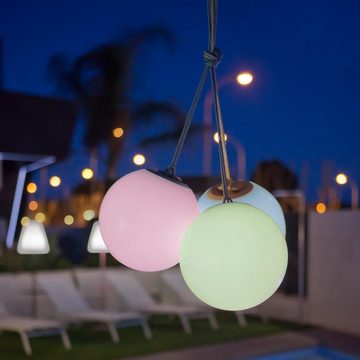 Licht-Trend Hängeleuchten Akku LED-Hängeleuchte in Kugelform Norai mit Fernbedienung Beige, Warmweiß