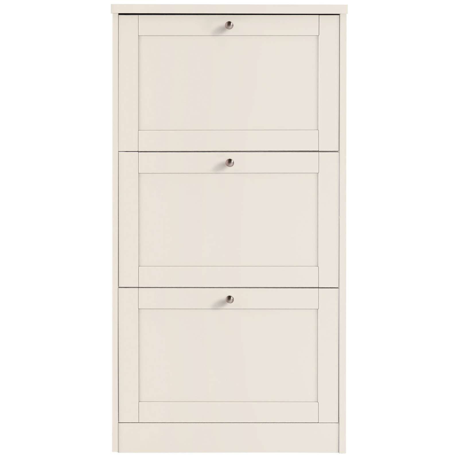 OTTO home Schuhschrank Heide Breite 70 cm, mit 3 Klappen und Facettenfront, Höhe ca. 130 cm – Bild 4 von 5