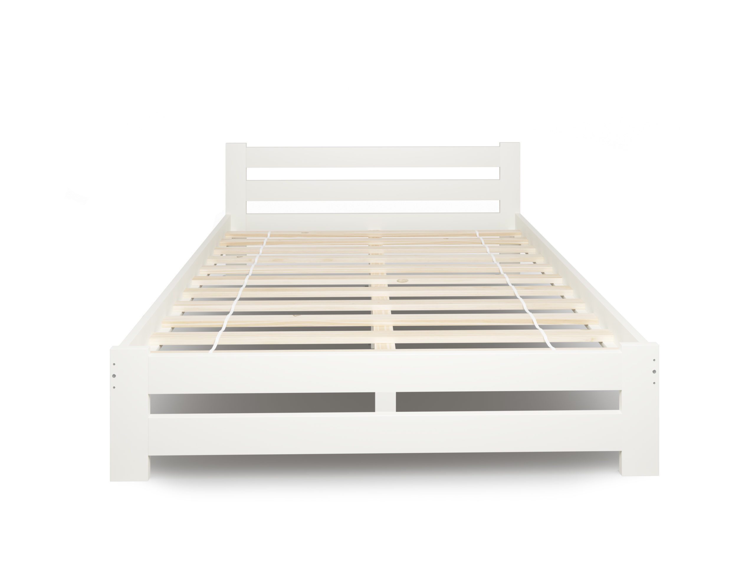 Home Collective Holzbett mit Lattenrost Modern Bett Kiefer Bettgestell Massivholzbett Klassisch (90x200, 120x200, 140x200, 160x200 cm), Doppelbett, Skandi Boho  – Bild 4 von 5