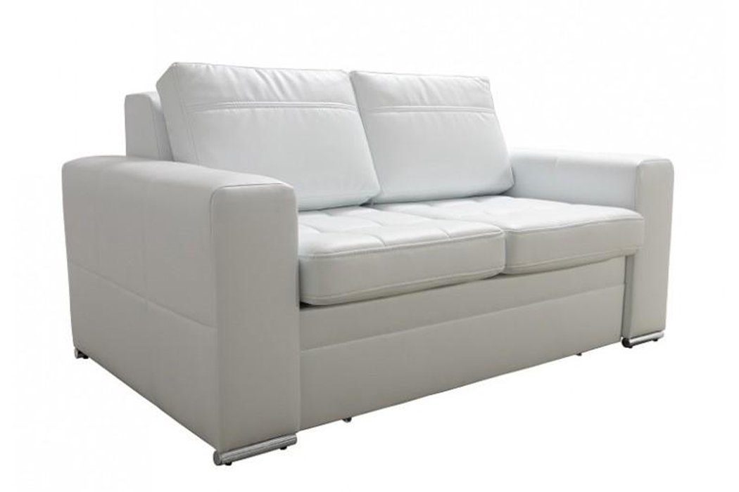 JVmoebel Sofa Made Textil Modern 100% Stoff Polster Modern in Europe Design Zweisitzer, Weiß