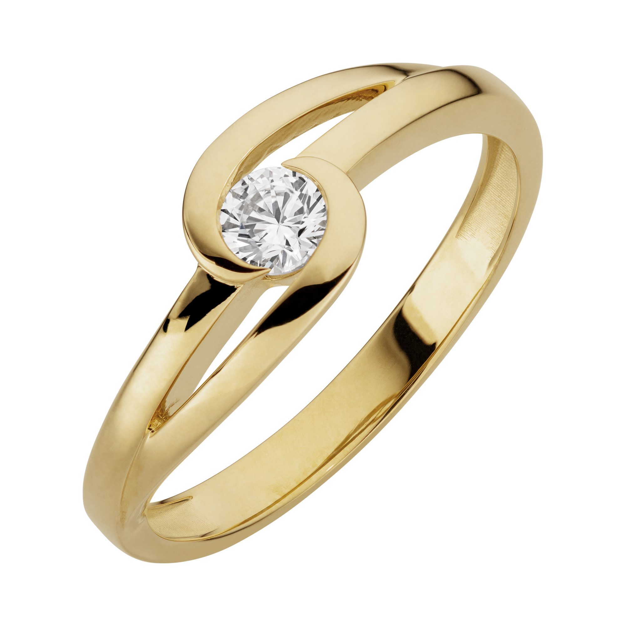 Orolino Fingerring 333/- Gelbgold glanz synth. Zirkonia günstig online kaufen
