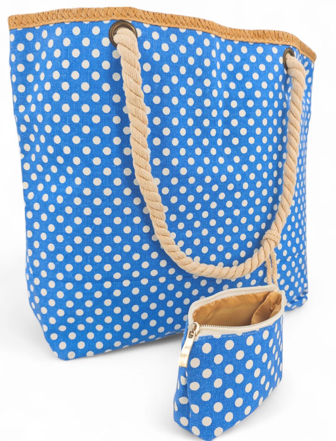 styleBREAKER Strandtasche Strandtasche mit Punkte Muster (1-tlg)