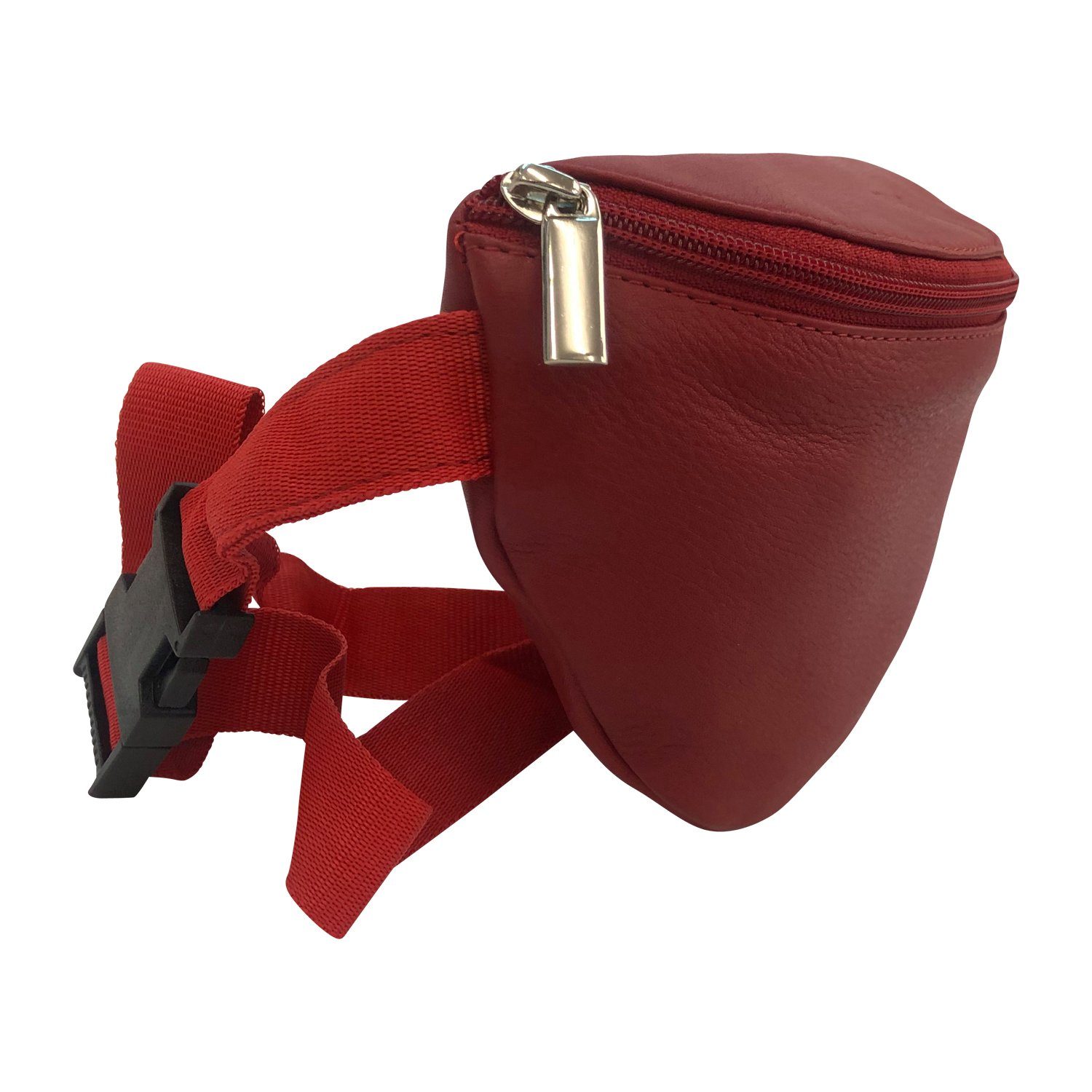 Cinino Bauchtasche Leonia, Gürteltasche Umhängetasche Rot Hüfttasche Leder aus