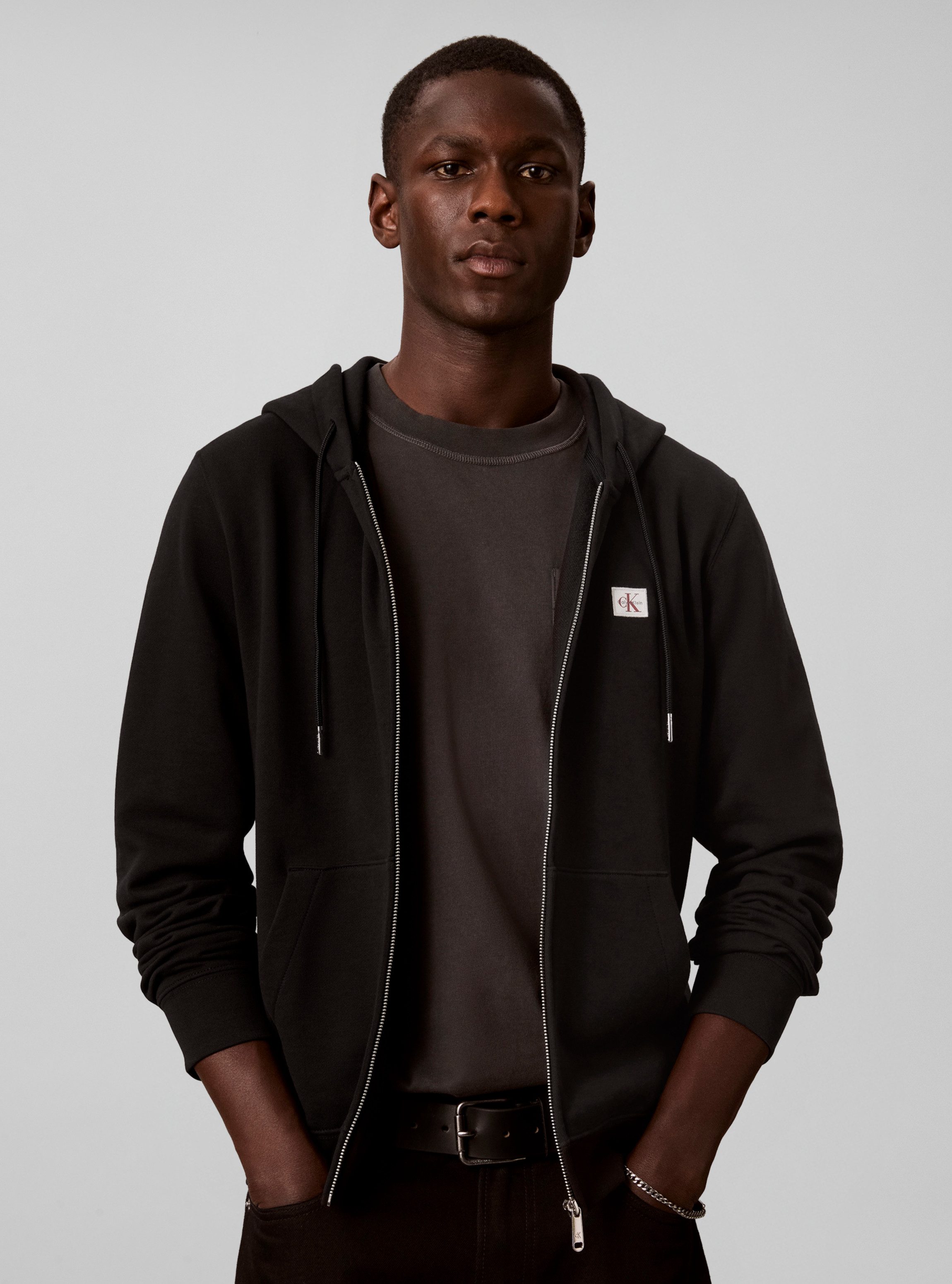 Calvin Klein Jeans Kapuzensweatshirt WOVEN HOODIE Regular fit mit Kapuze