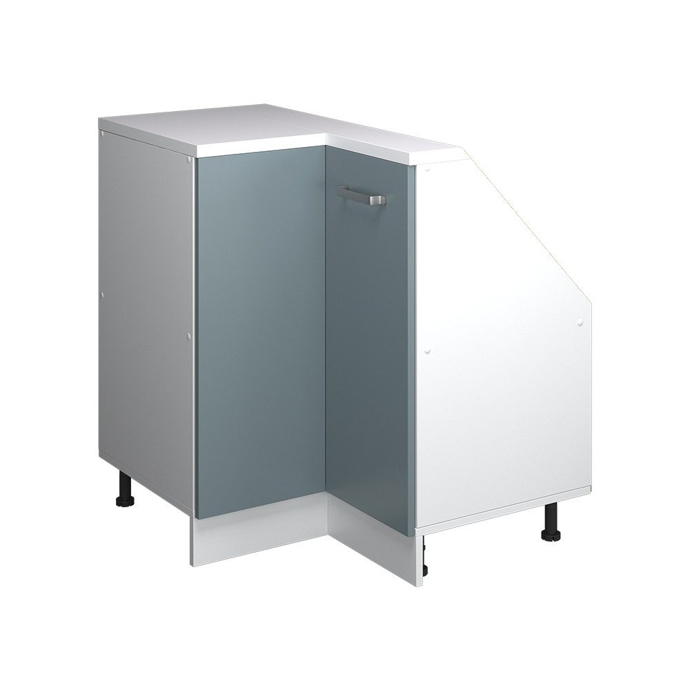 Vicco Kommode Rion, Blau-Grau/Weiß/Weiß, 75.6 x 81.6 cm mit 1 Tür (1 St)