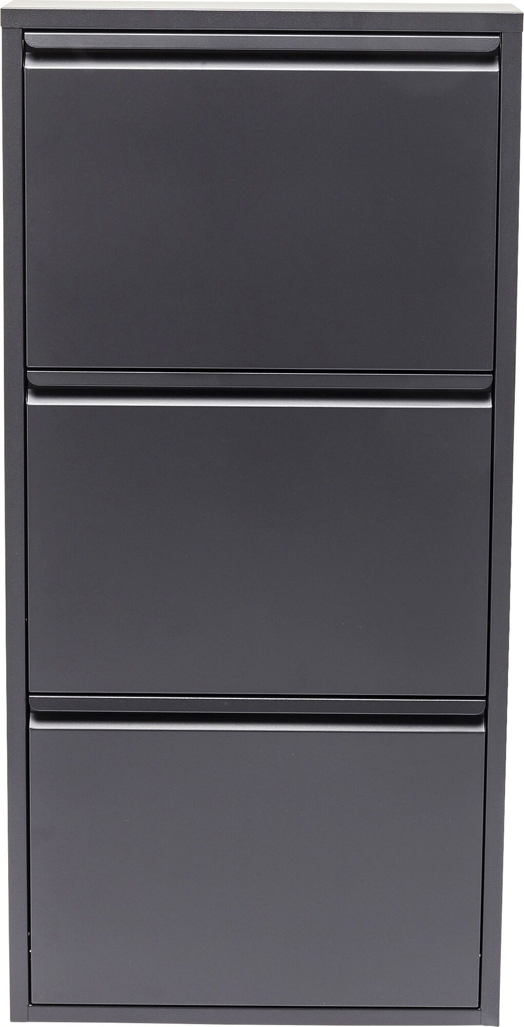 Kare Design Schuhschrank Schuhkipper Caruso 3-er Anthrazit