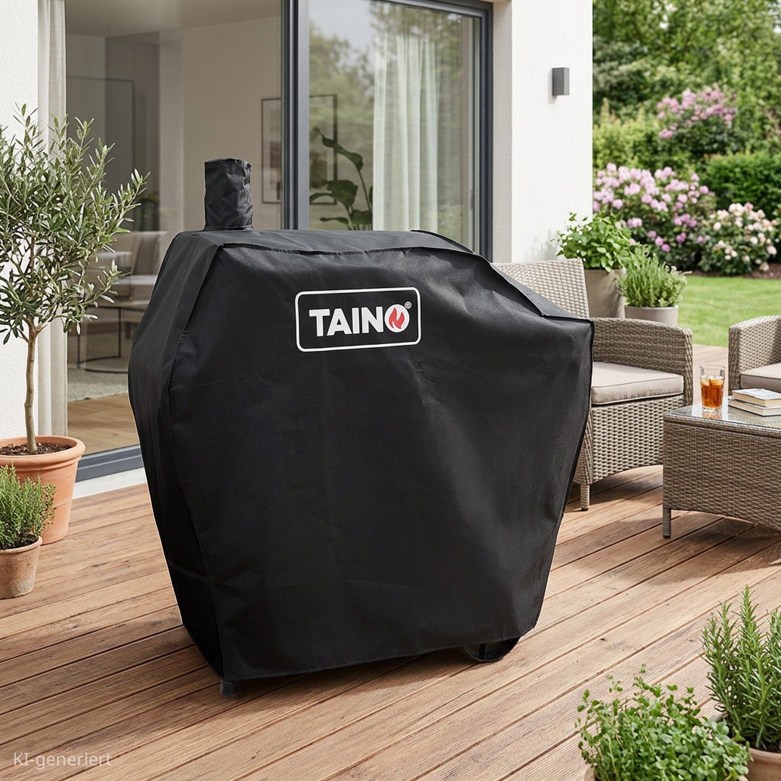 TAINO Grillabdeckhaube KAMAYO, 16x46x116 cm, wetterfest, Abdeckhaube, Regenschutz