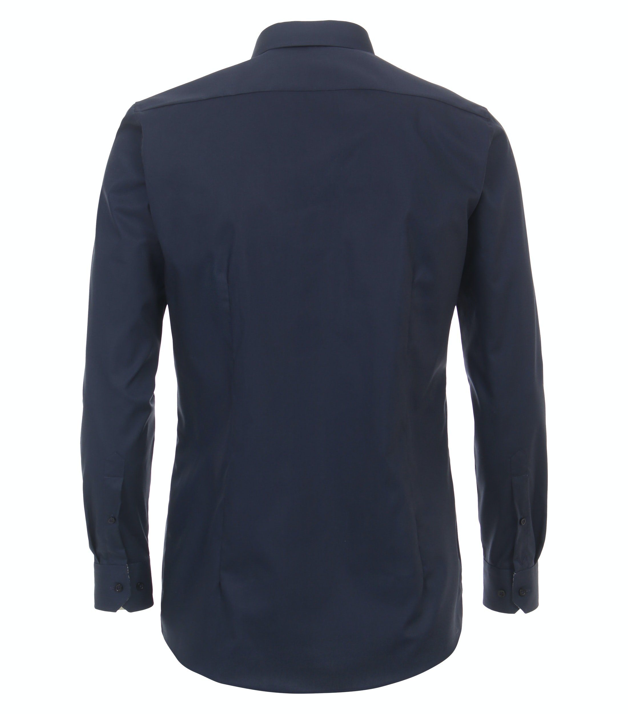- Langarm Einfarbig Blau Businesshemd Fit - - Body VENTI Businesshemd -