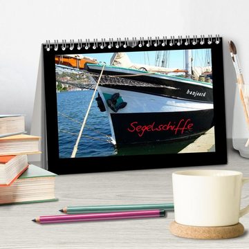 CALVENDO Wandkalender Segelschiffe (Tischkalender 2024 DIN A5 quer), CALVENDO Monatskalender