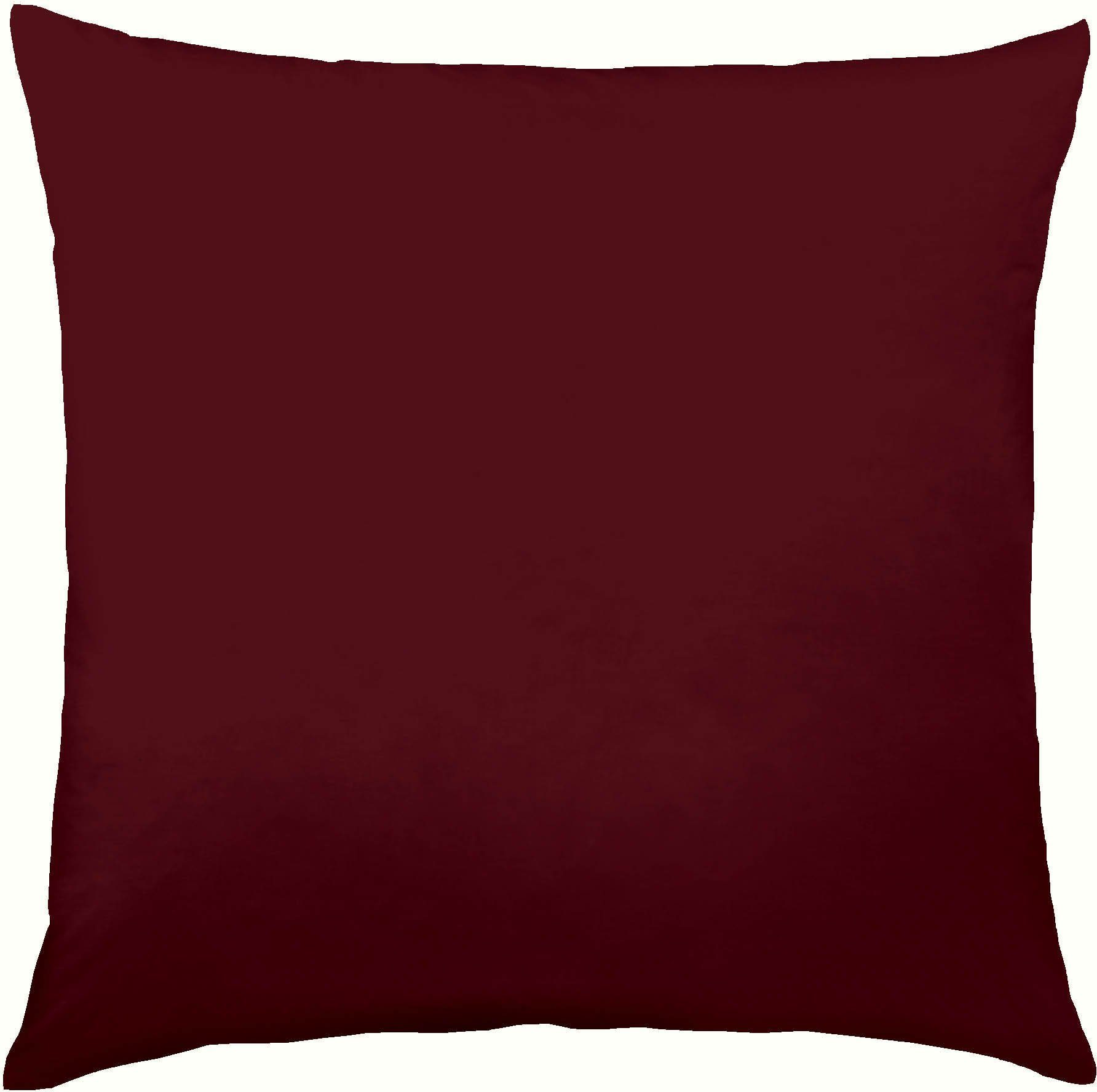 Kissenbezug Uni Mako-Satin, 100% Baumwolle