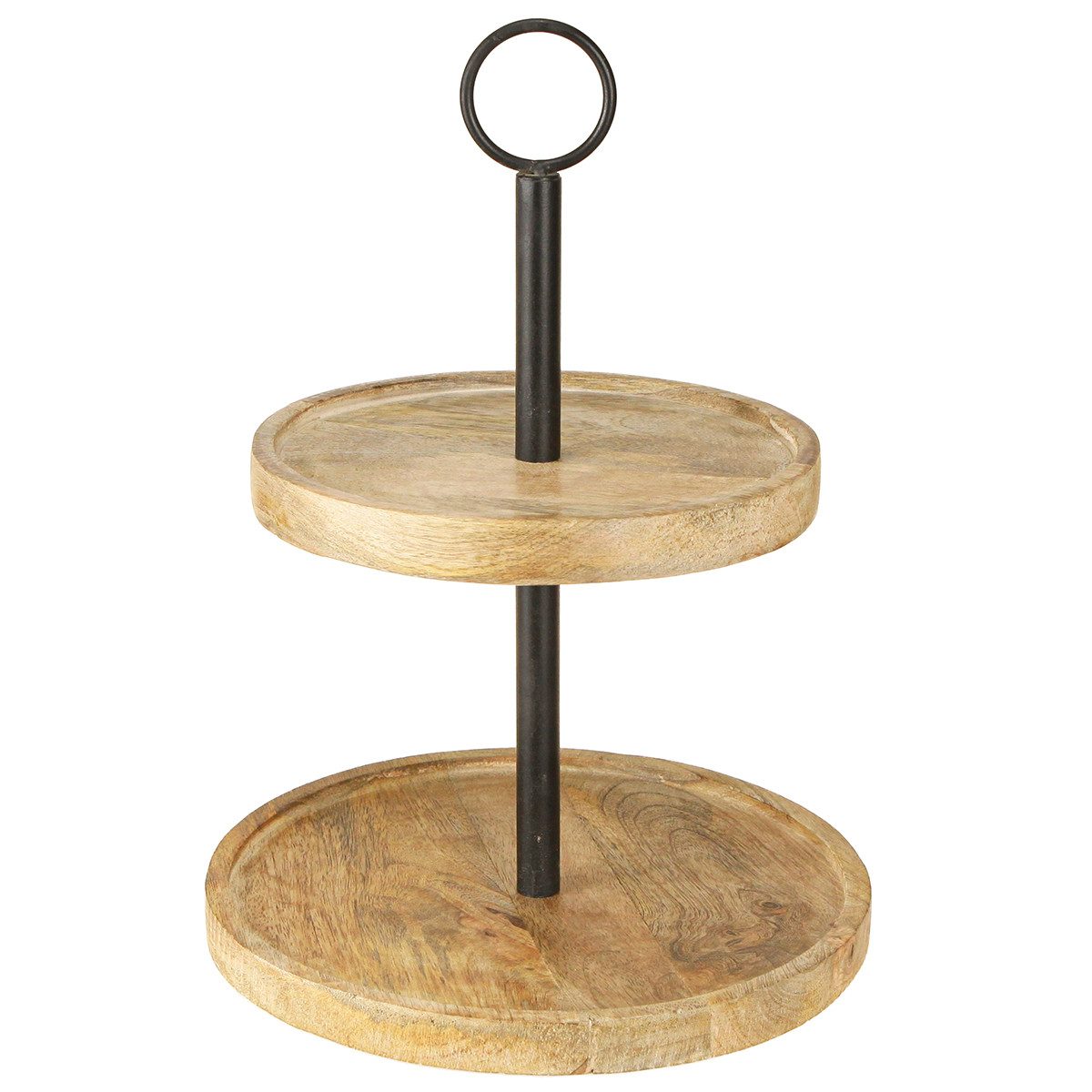 Viana Dekokorb Etagere Holz Metall 2-stöckig günstig online kaufen