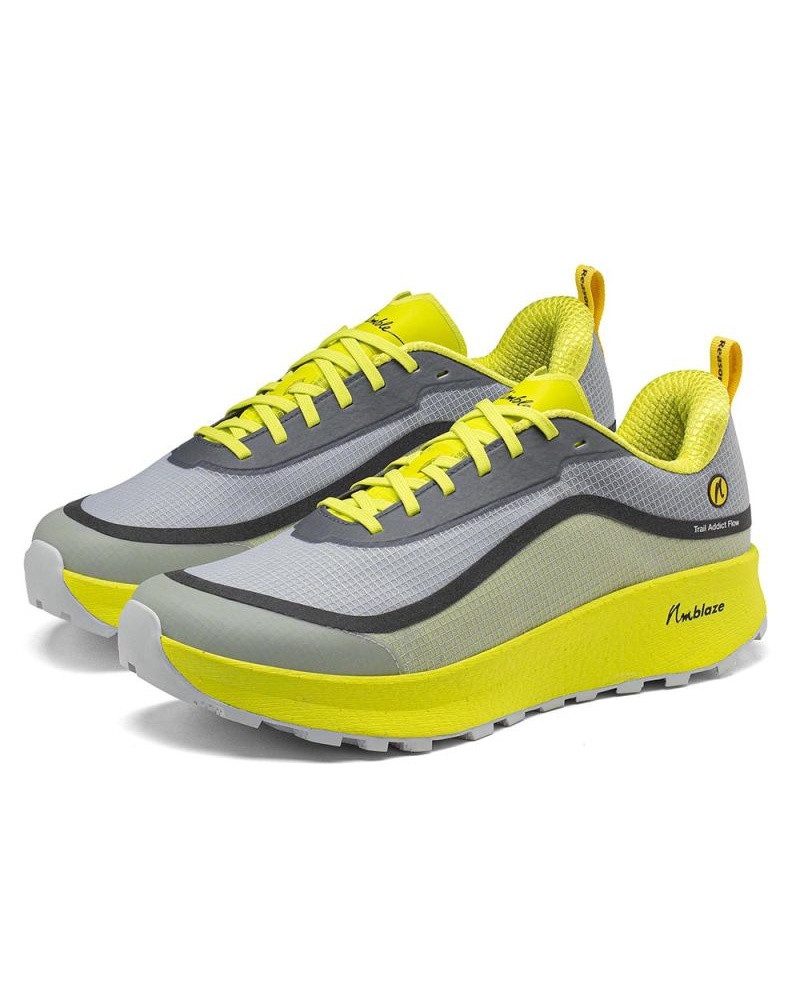 Joe Nimble Addict Flow Trail grau/gelb Herren Laufschuh