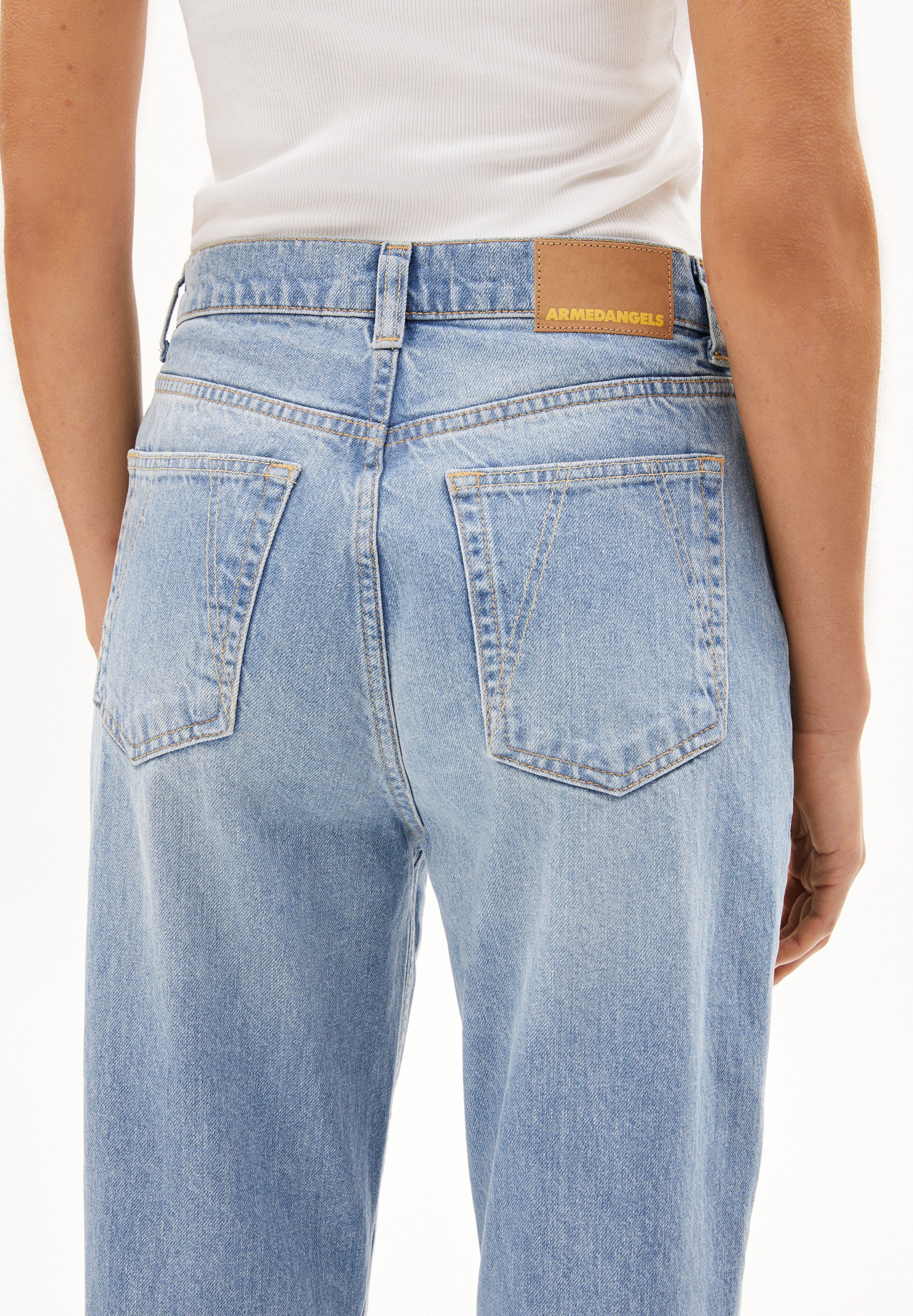 Armedangels Straight-Jeans AAIKALA (Non-Stretch, Regular Fit) High waist