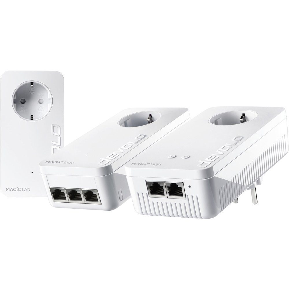 DEVOLO Devolo Magic 2 WiFi triple Streaming Kit Powerline WLAN Network Kit 87 Reichweitenverstärker