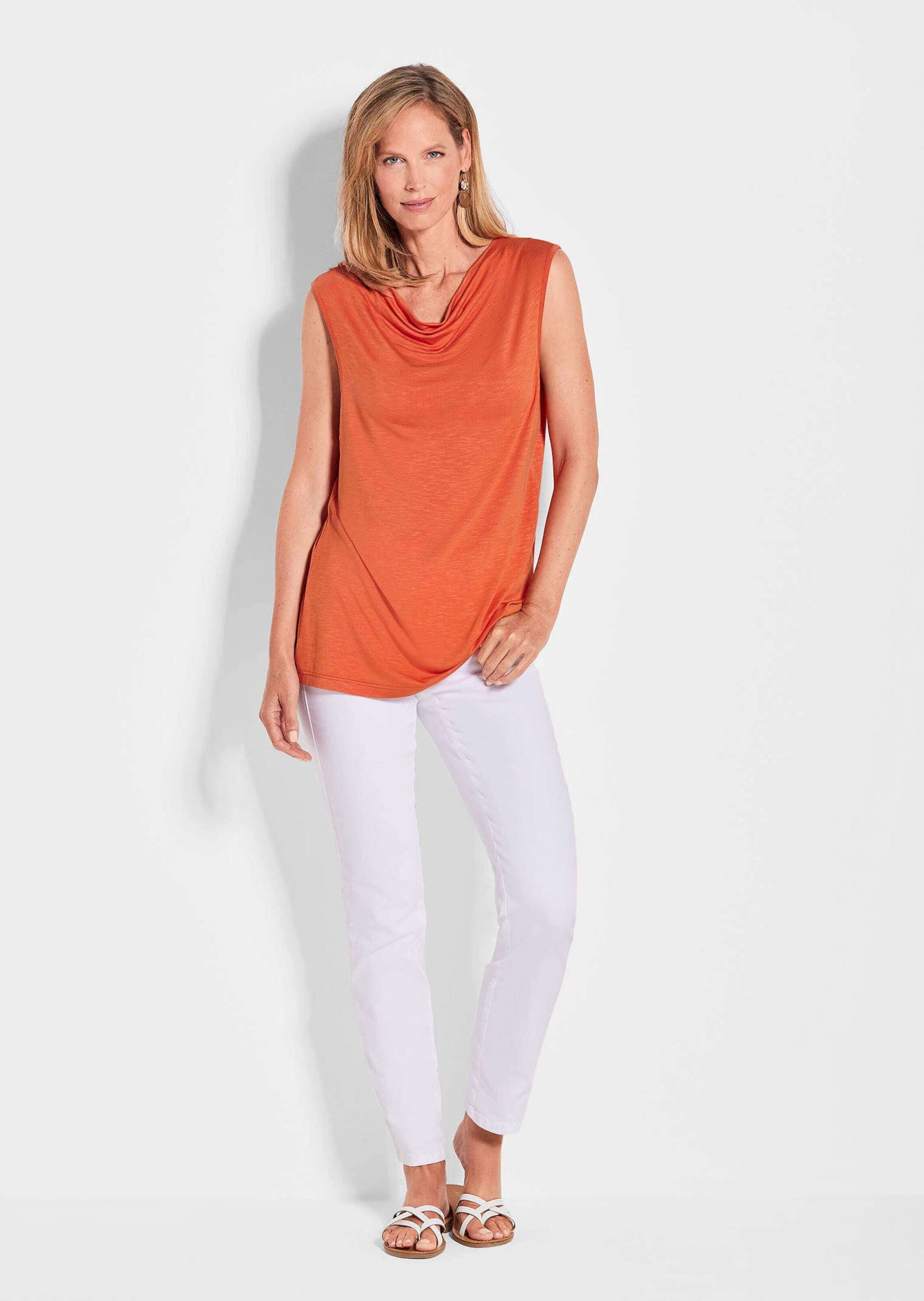 GOLDNER Shirttop Kurzgröße: Ärmelloses Top in günstig online kaufen