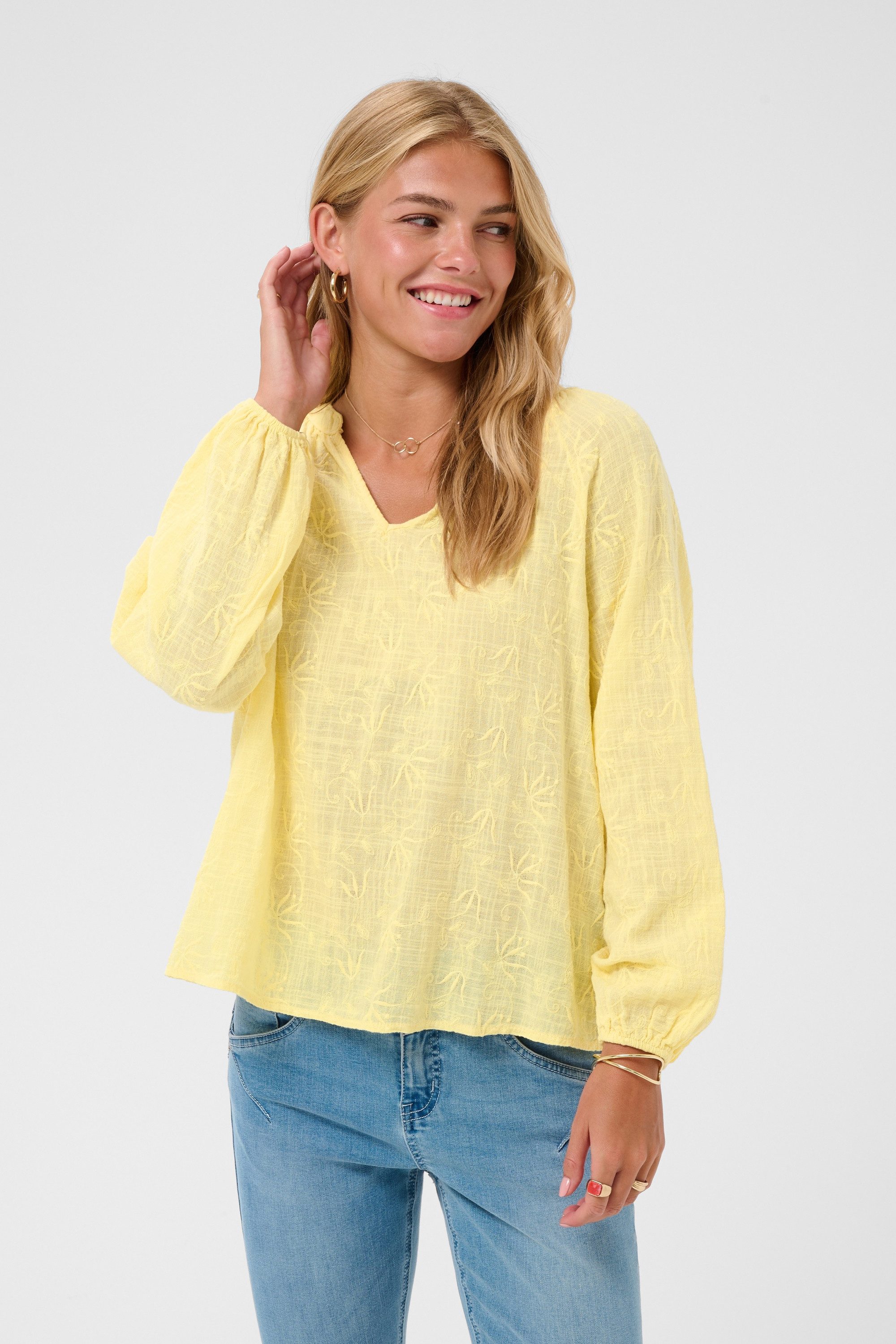 Cream Langarmbluse Langarm-Bluse CRGemi